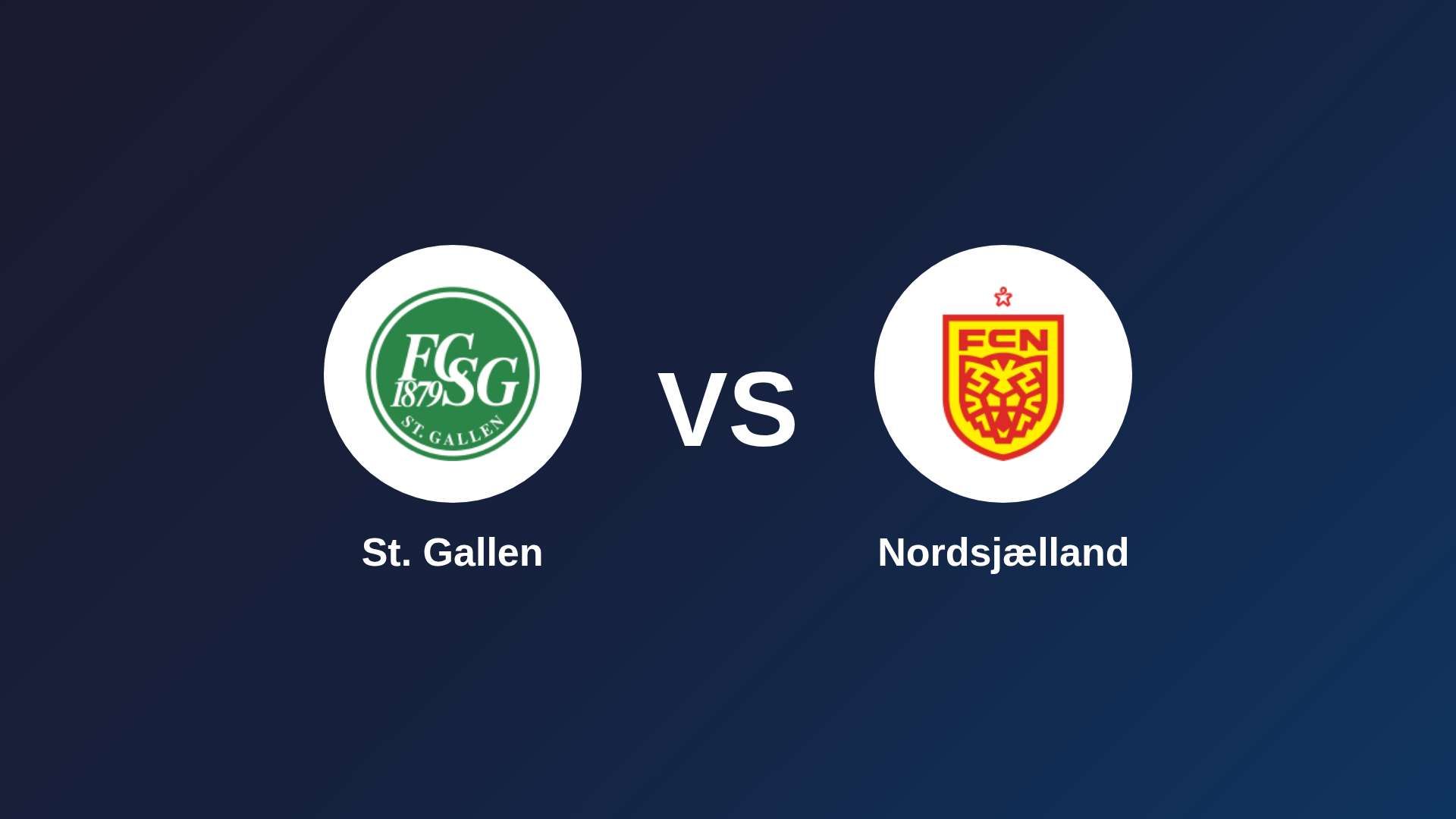 St. Gallen vs Nordsjælland