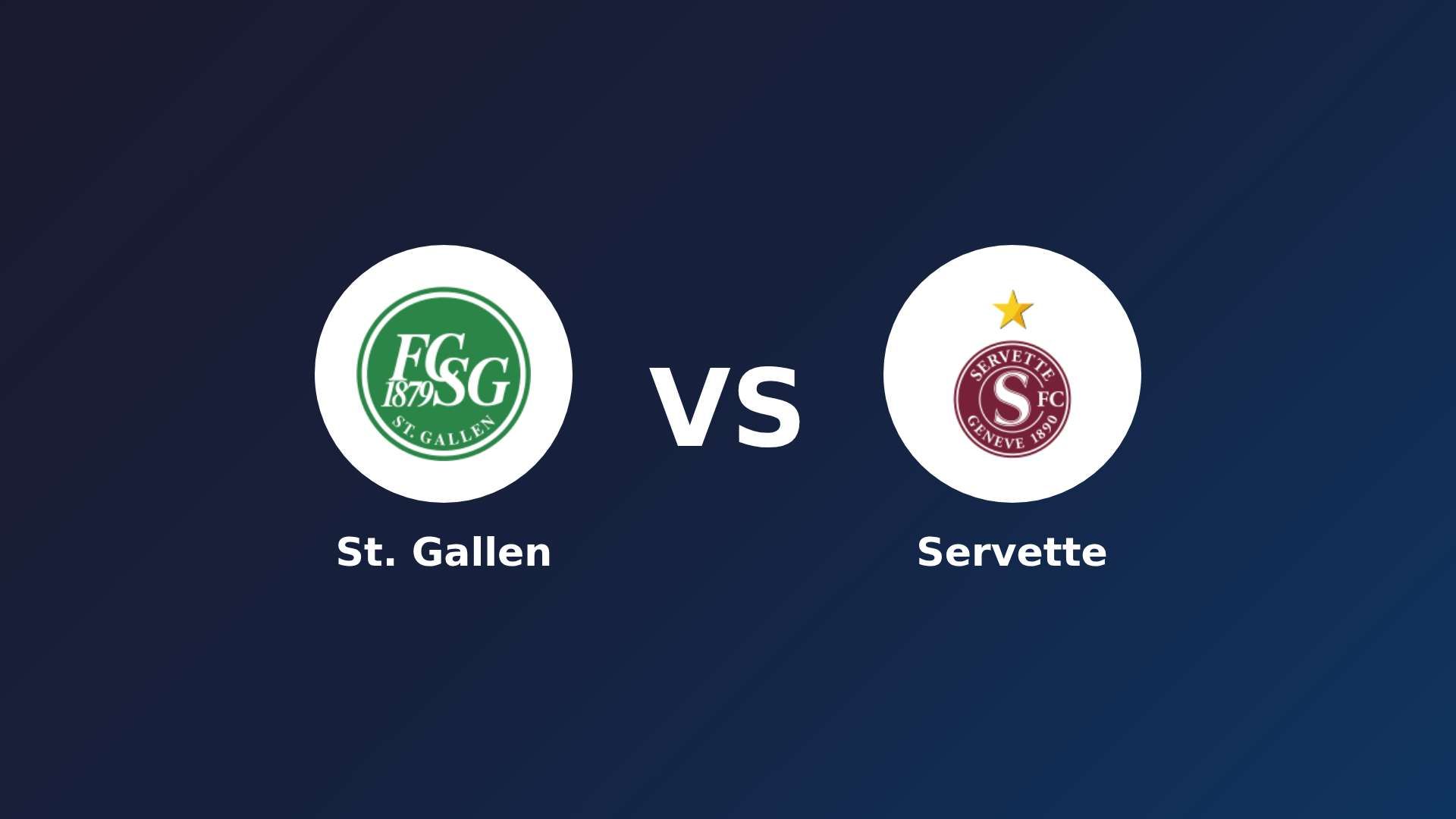 St. Gallen vs Servette