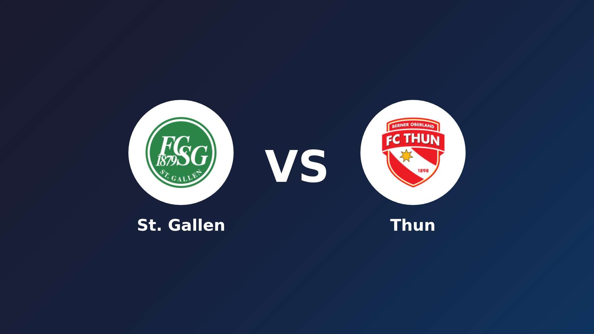 St. Gallen vs Thun