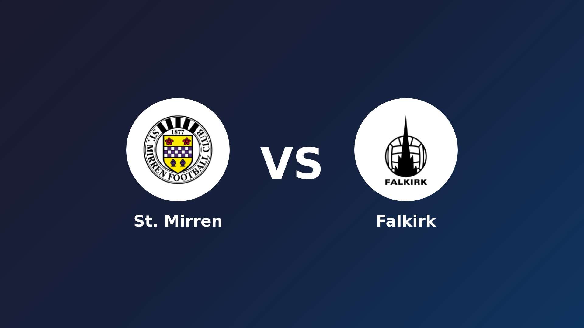 St. Mirren vs Falkirk