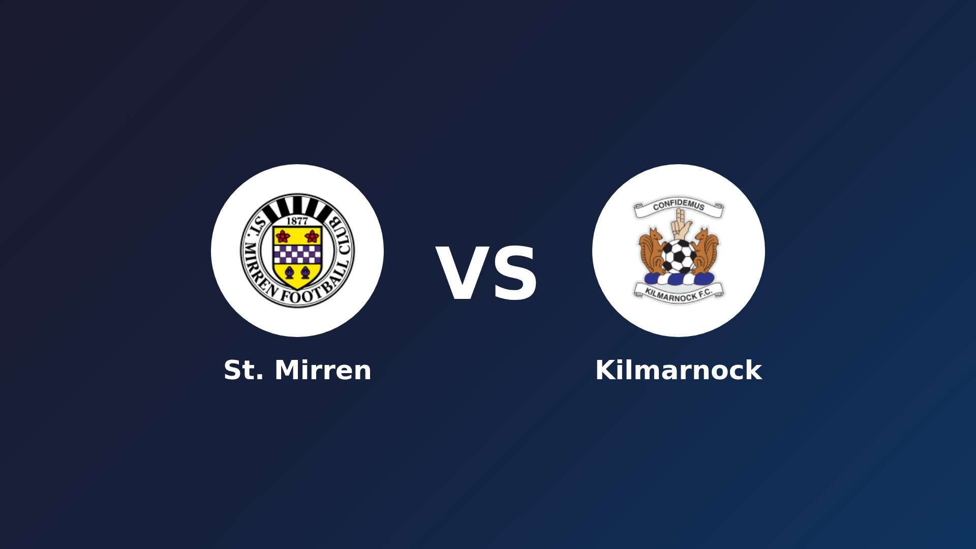 St. Mirren vs Kilmarnock