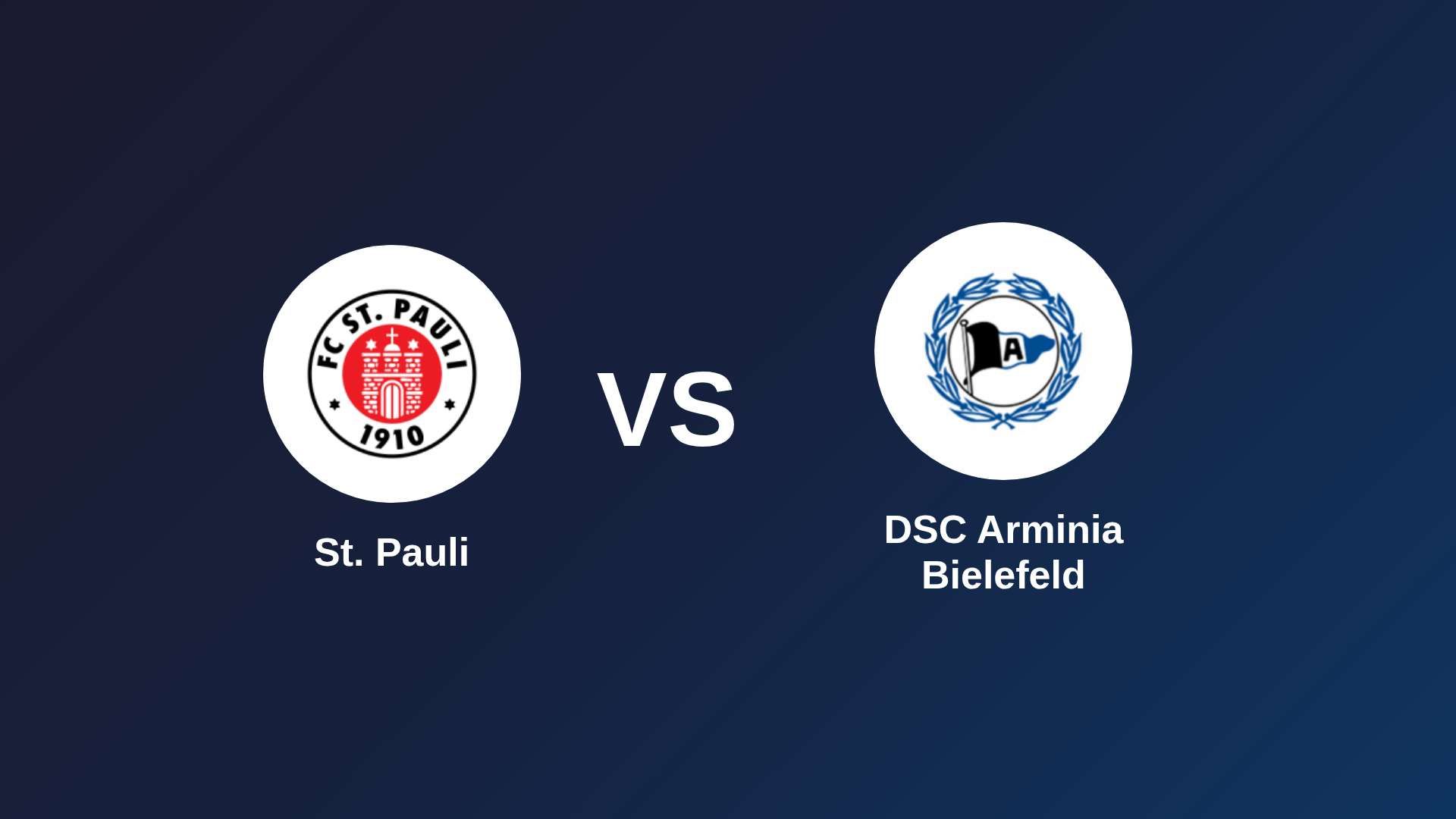 St. Pauli vs DSC Arminia Bielefeld