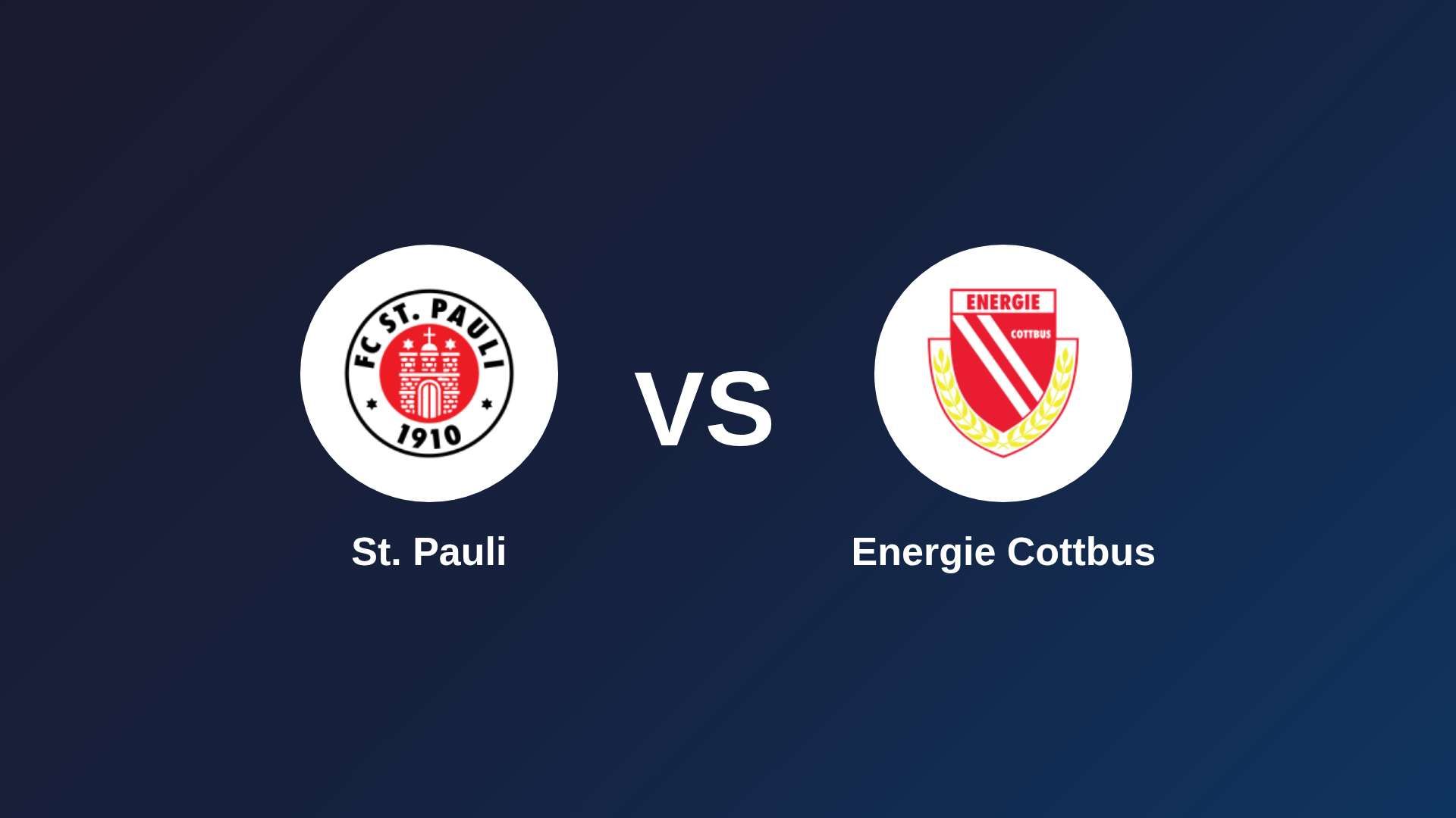 St. Pauli vs Energie Cottbus
