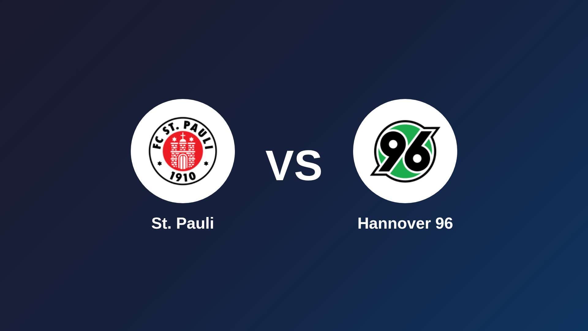 St. Pauli vs Hannover 96