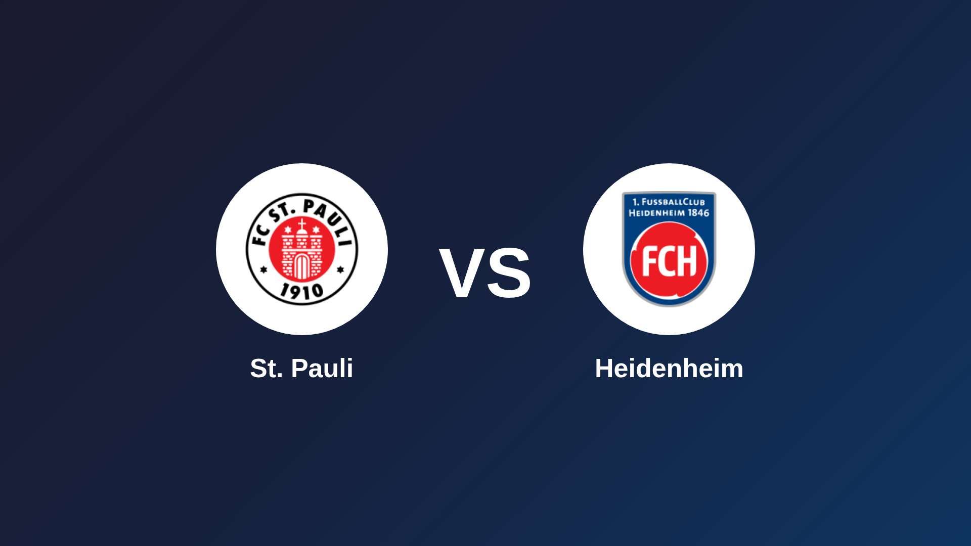 St. Pauli vs Heidenheim