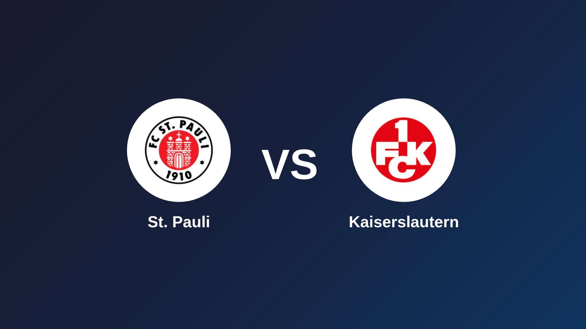 St. Pauli vs Kaiserslautern