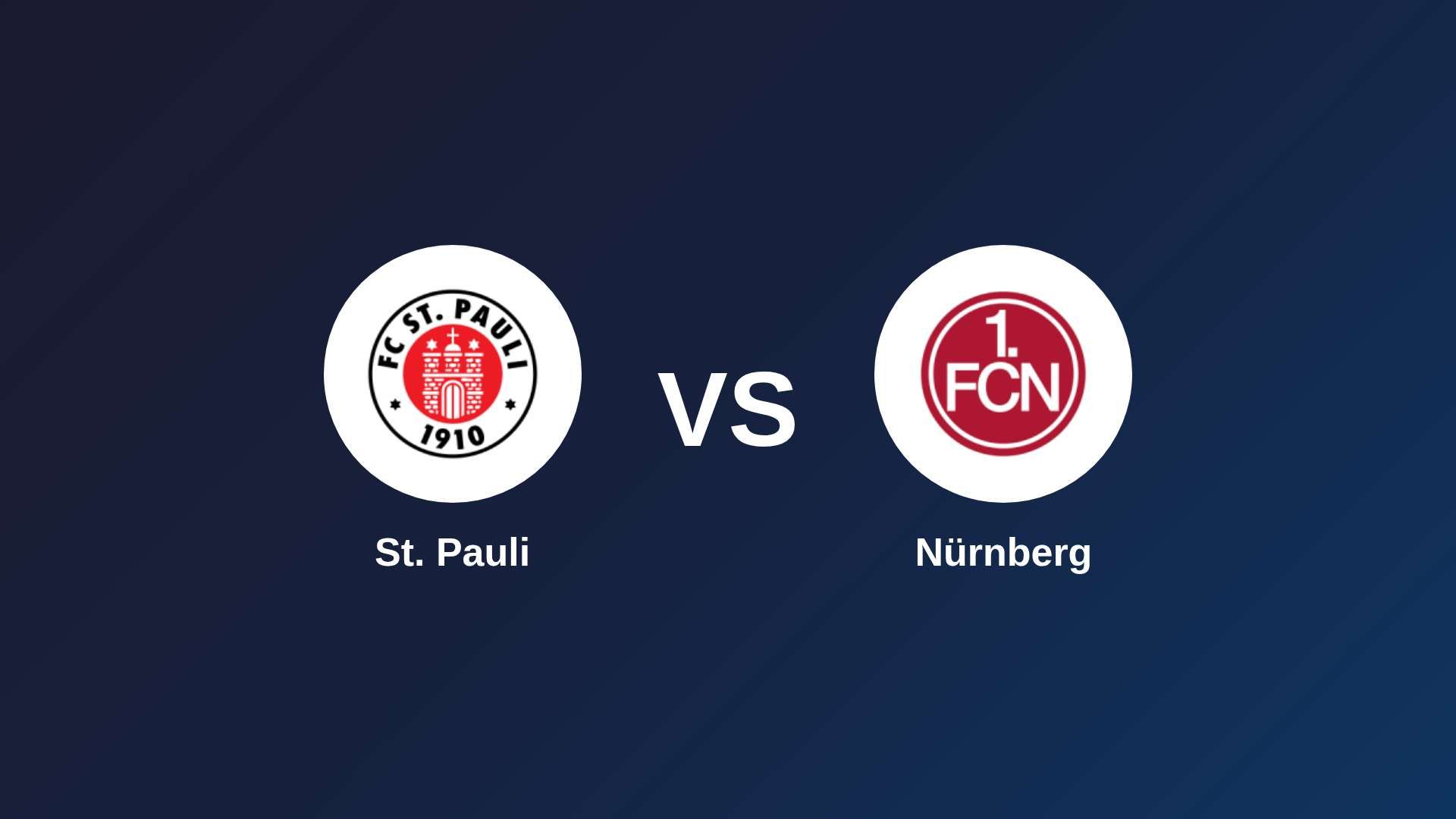 St. Pauli vs Nürnberg