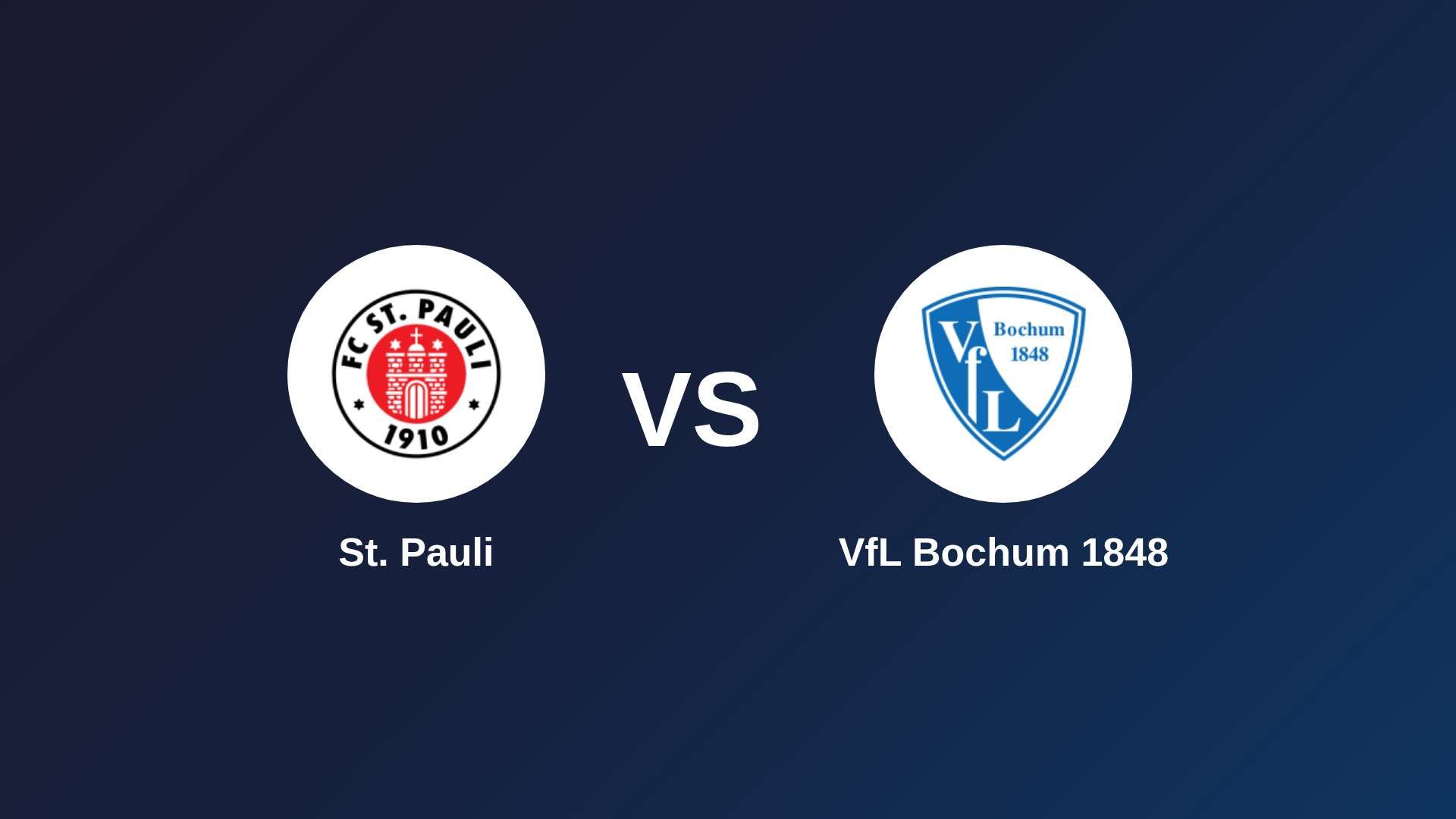 St. Pauli vs VfL Bochum 1848