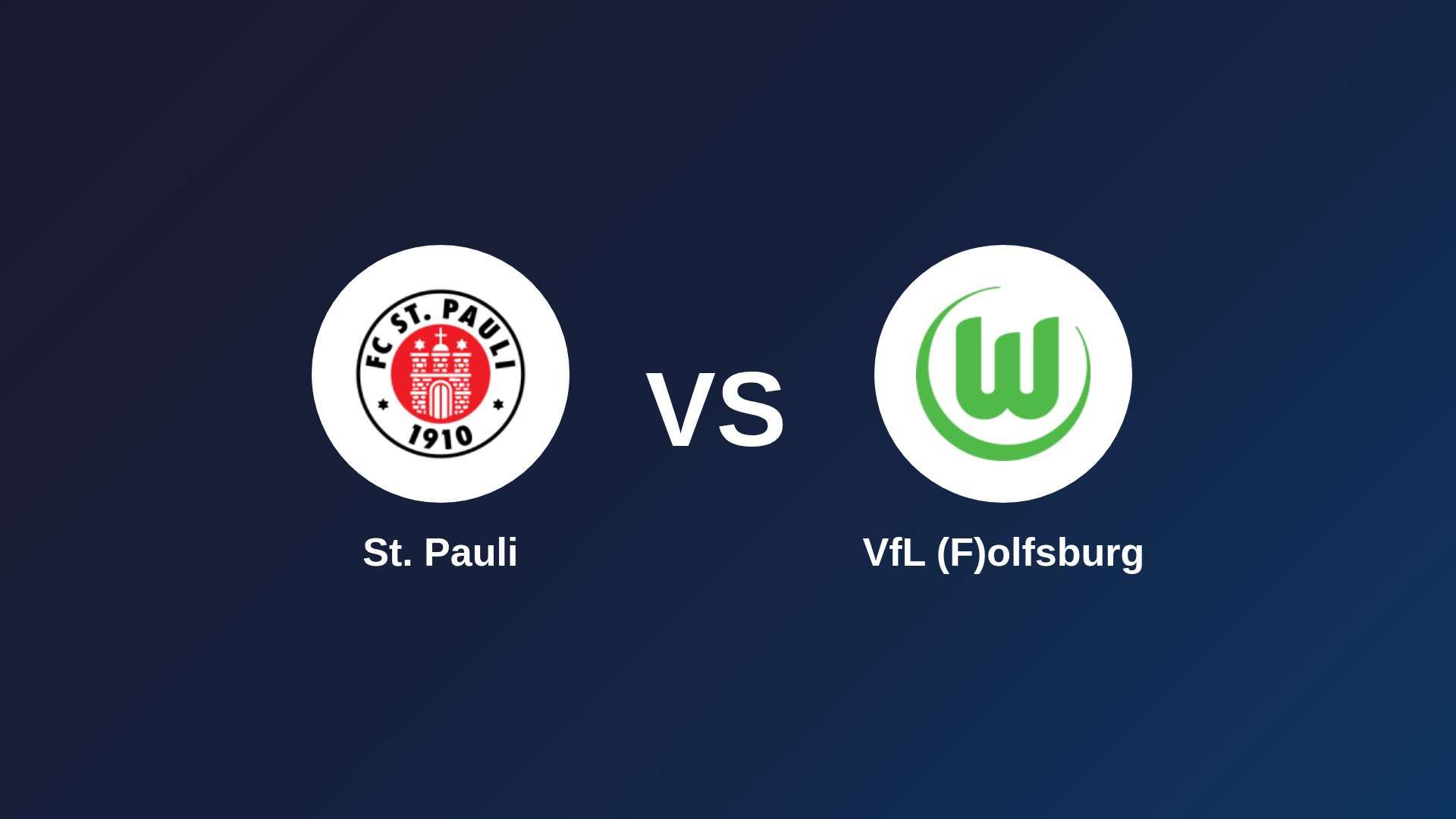 St. Pauli vs VfL (F)olfsburg