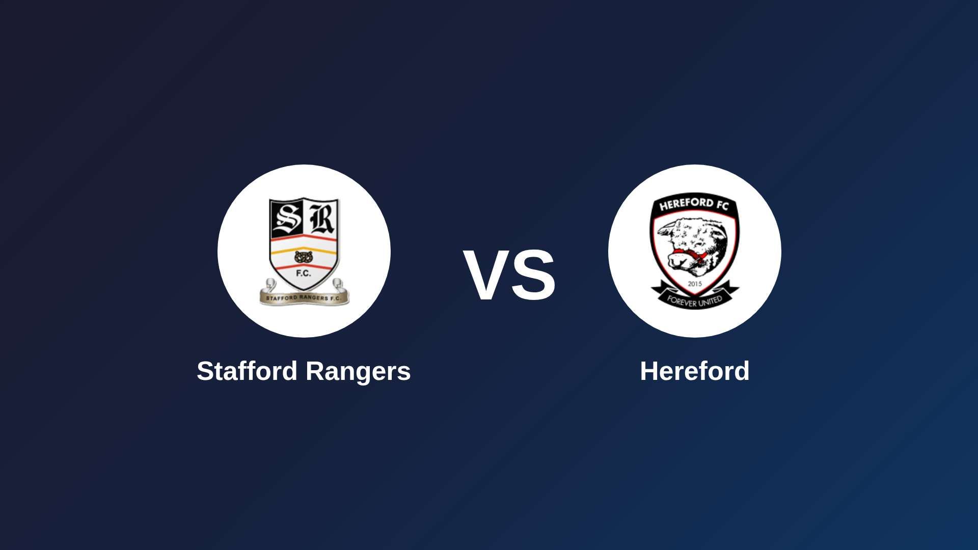 Stafford Rangers vs Hereford