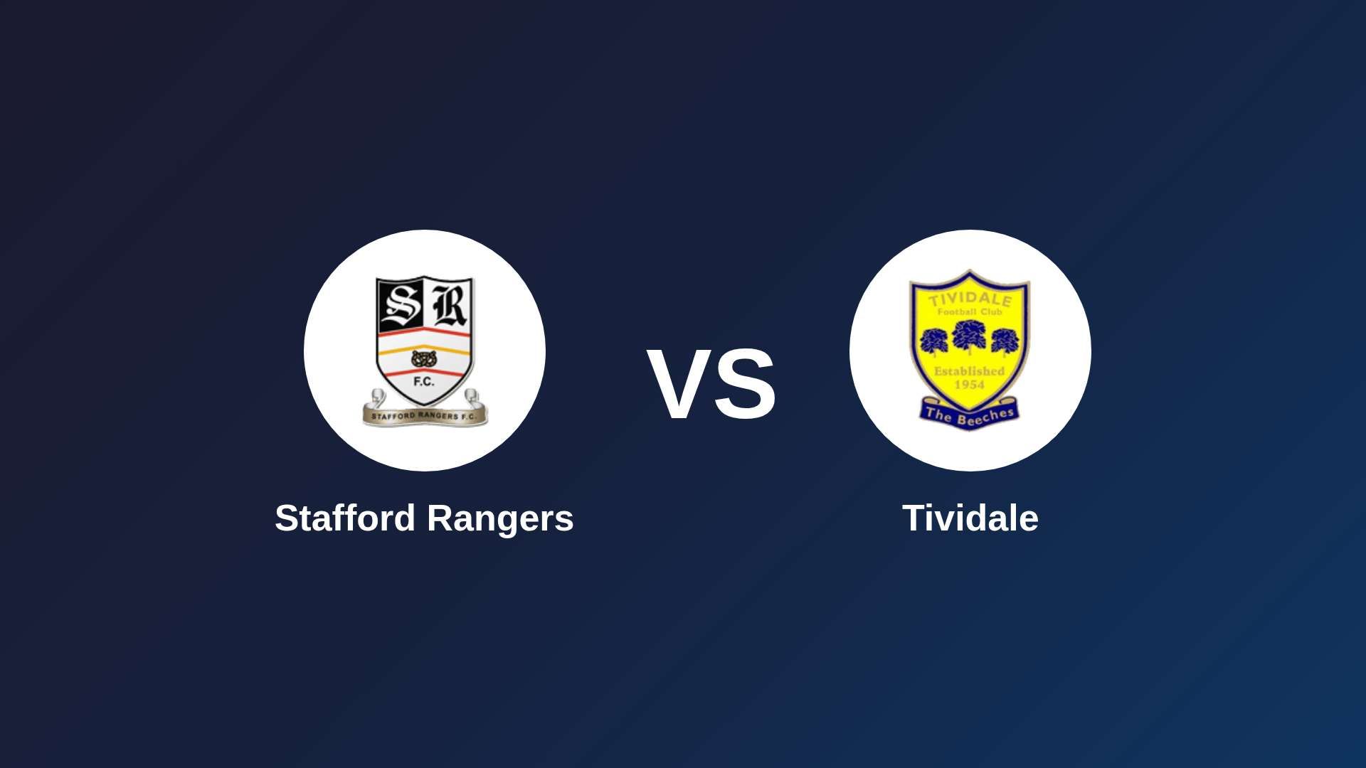 Stafford Rangers vs Tividale