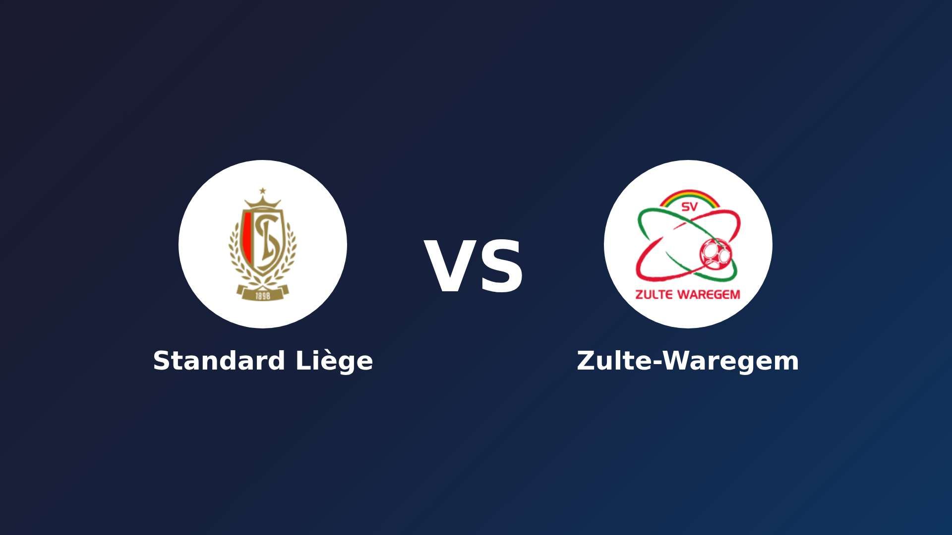 Standard Liège vs Zulte-Waregem