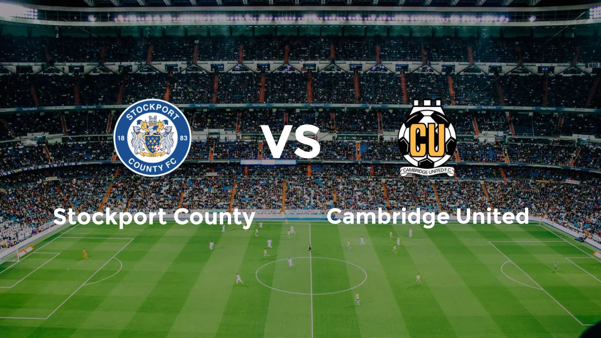 Stockport County vs Cambridge United