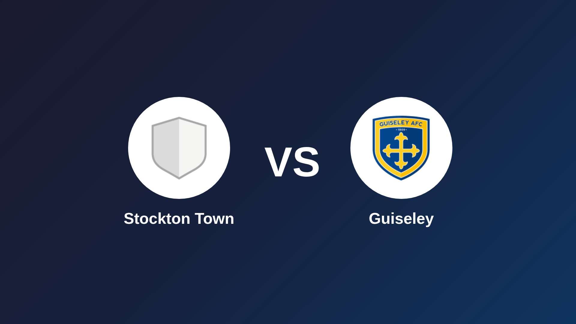 Stockton Town vs Guiseley
