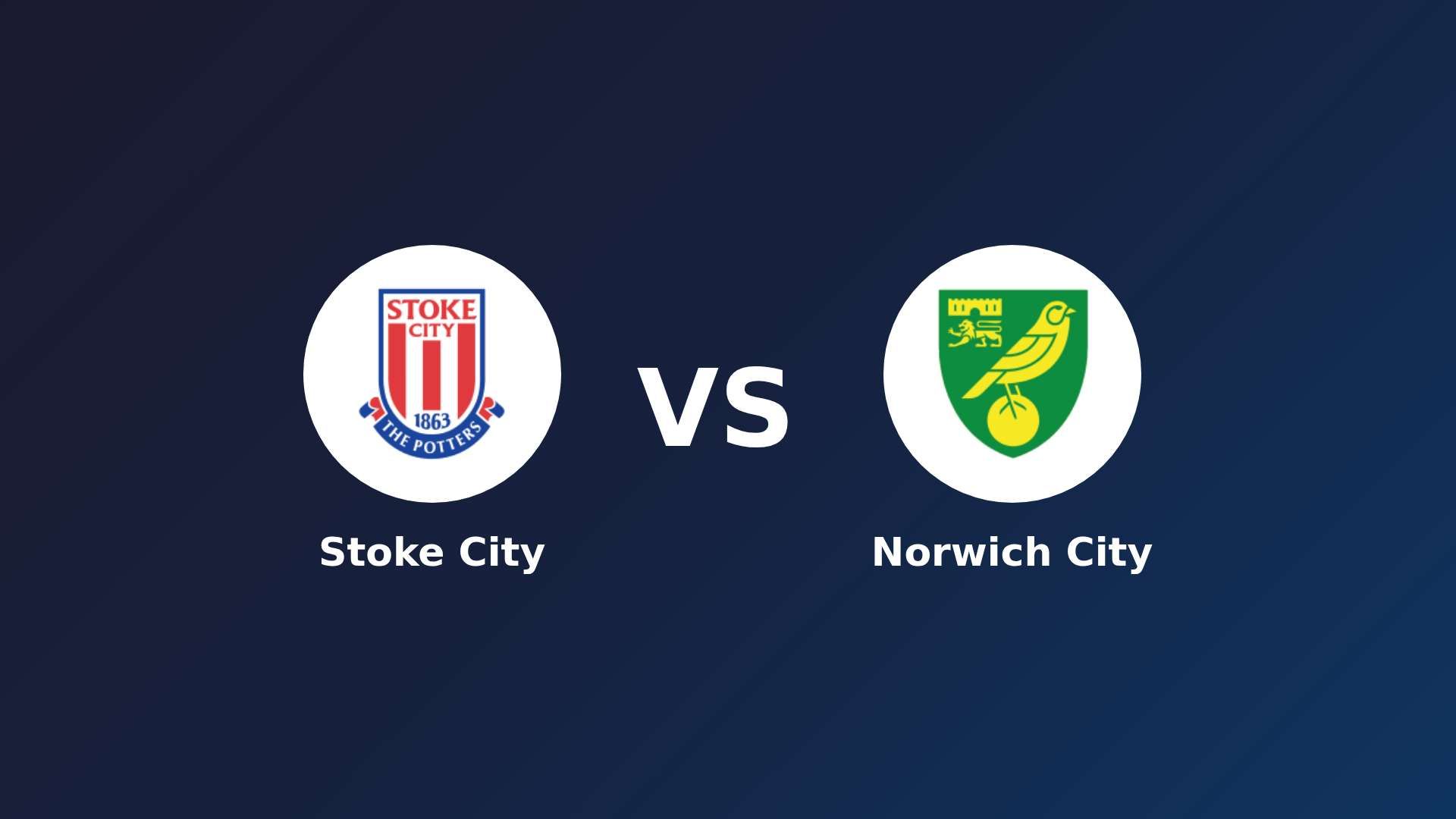 Stoke City vs Norwich City