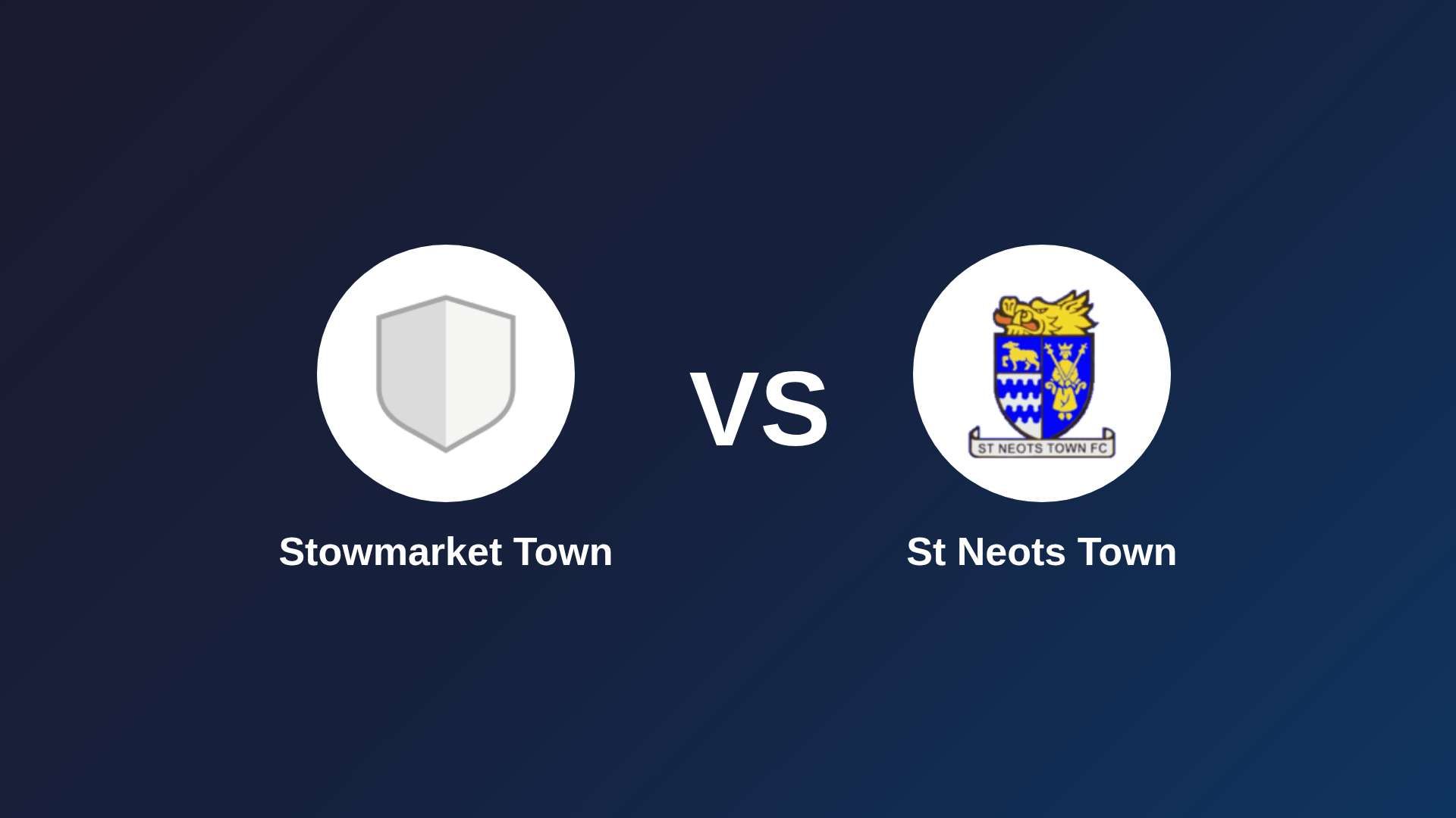 Stowmarket Town vs St Neots Town