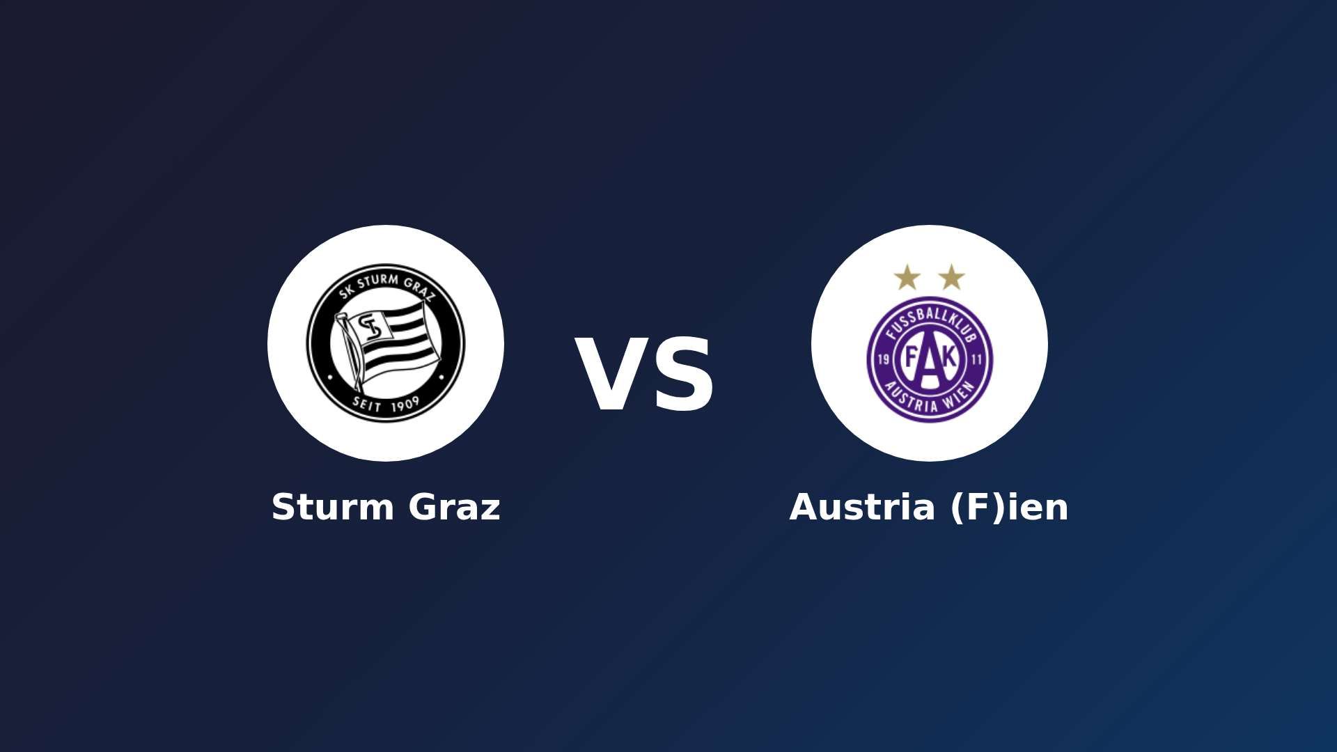 Sturm Graz vs Austria (F)ien