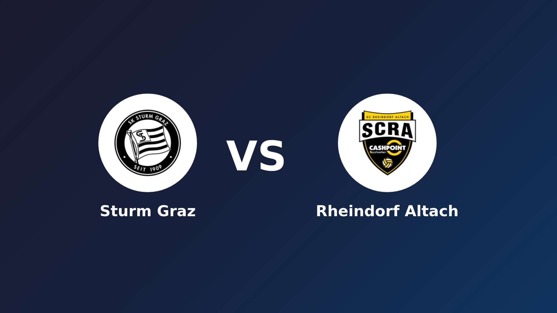Sturm Graz vs Rheindorf Altach