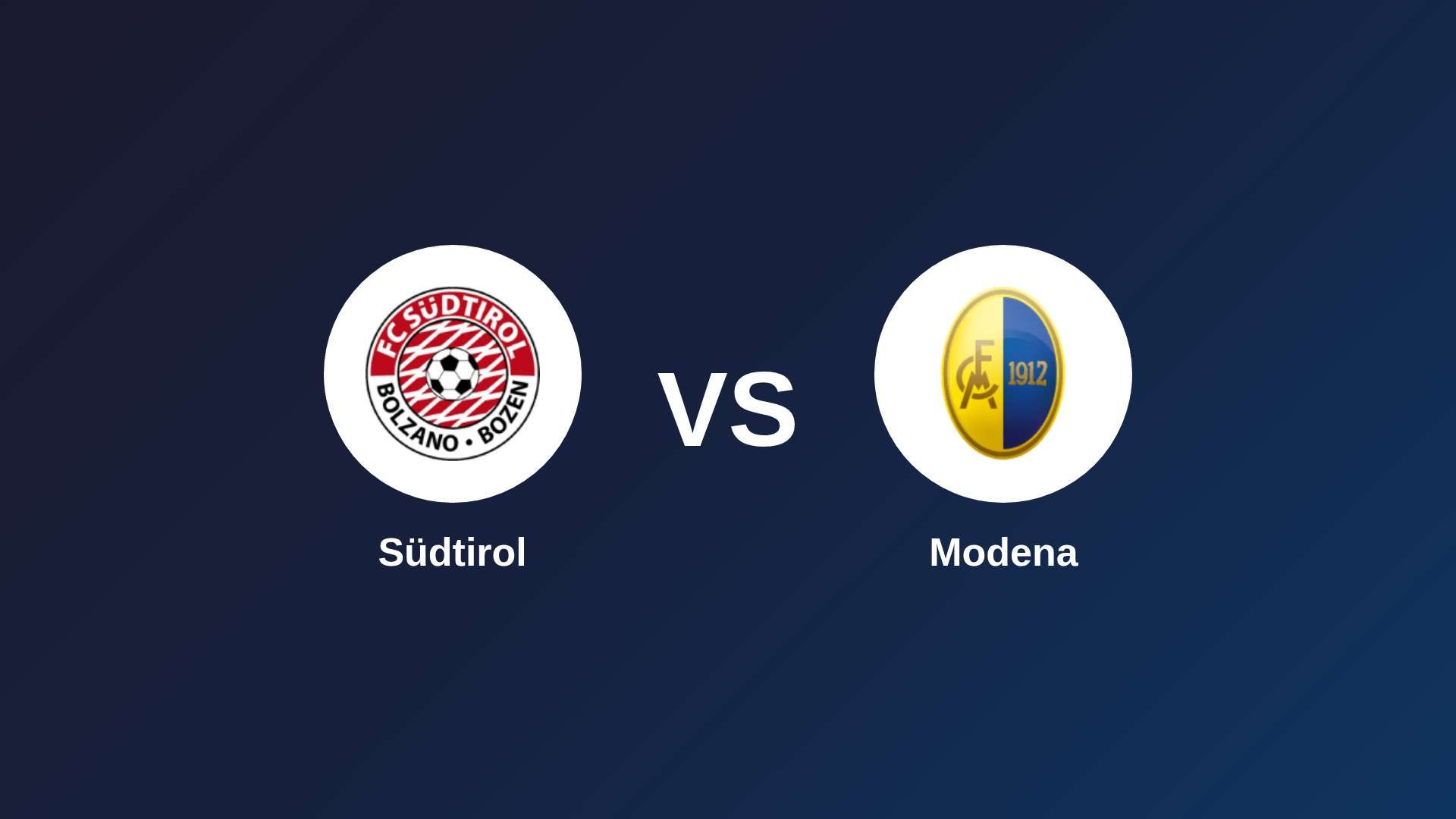 Südtirol vs Modena