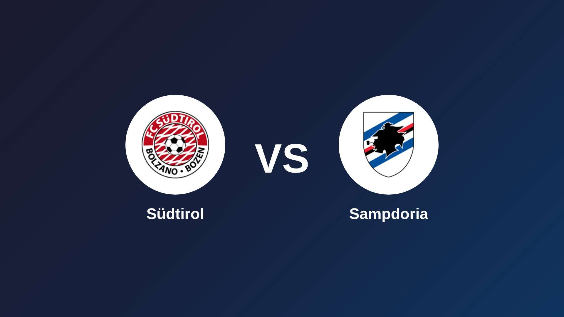 Südtirol vs Sampdoria