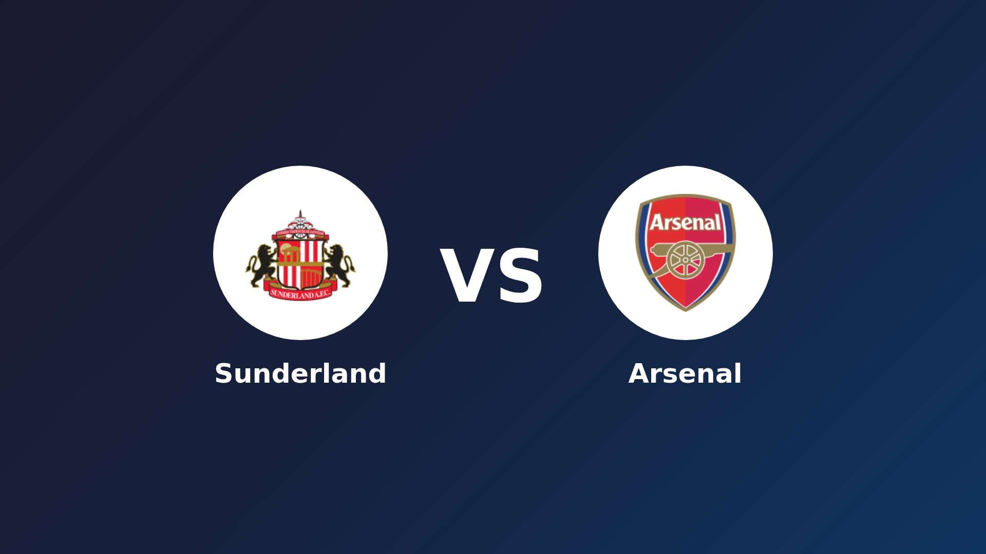 Sunderland vs Arsenal