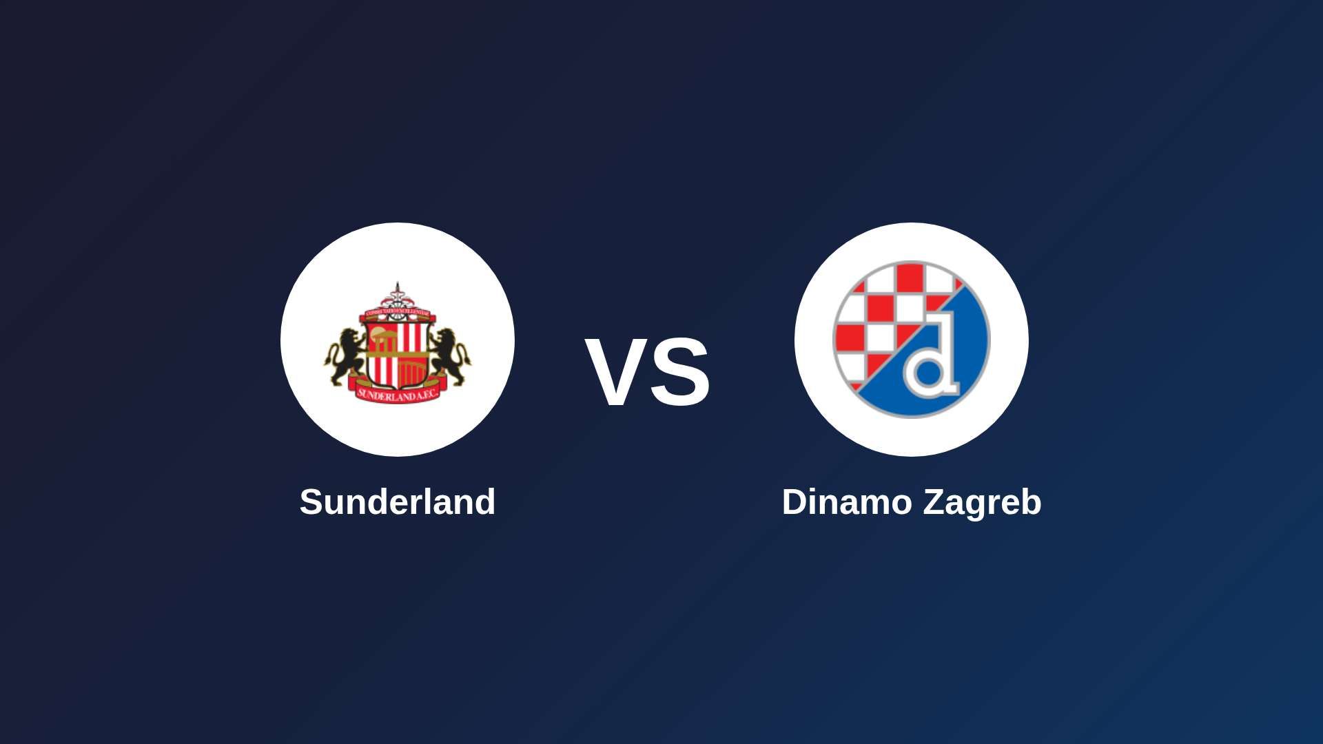 Sunderland vs Dinamo Zagreb