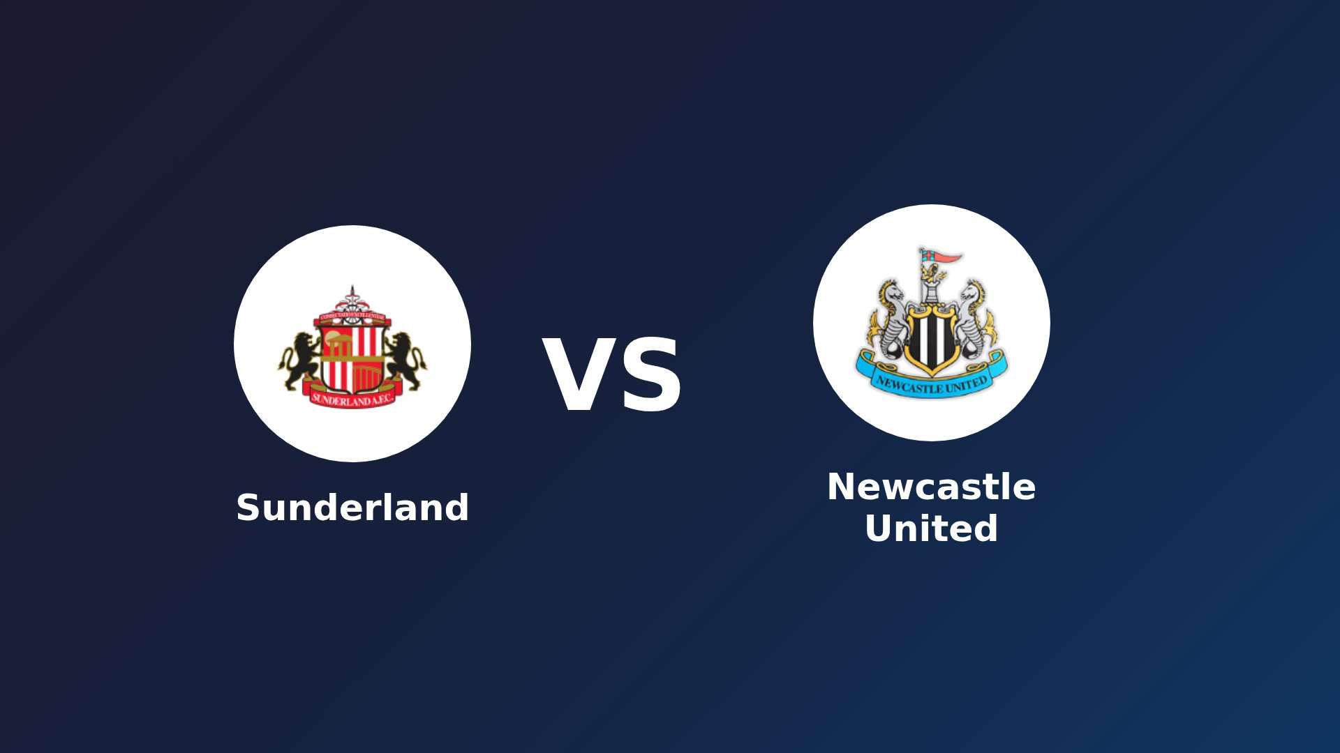 Sunderland vs Newcastle United