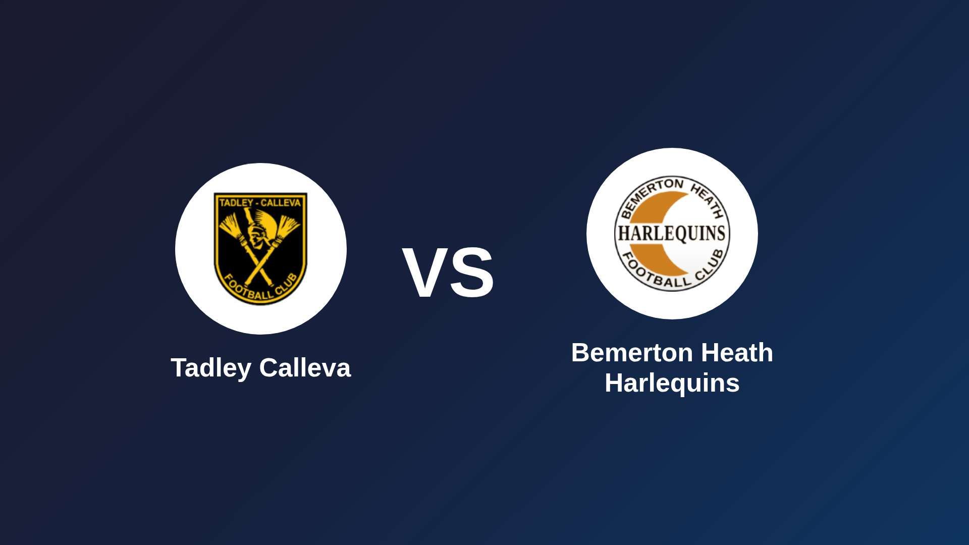 Tadley Calleva vs Bemerton Heath Harlequins