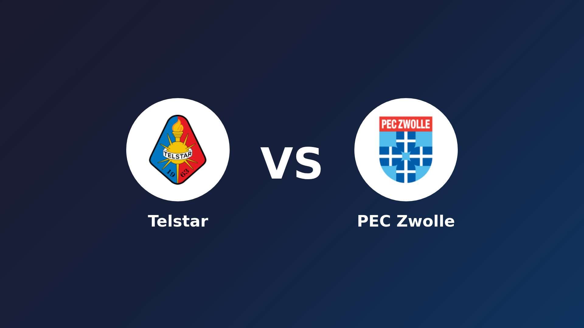Telstar vs PEC Zwolle