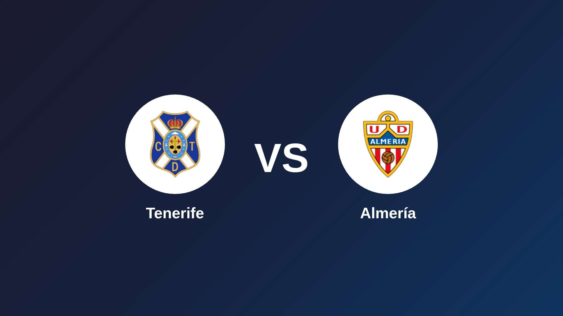 Tenerife vs Almería