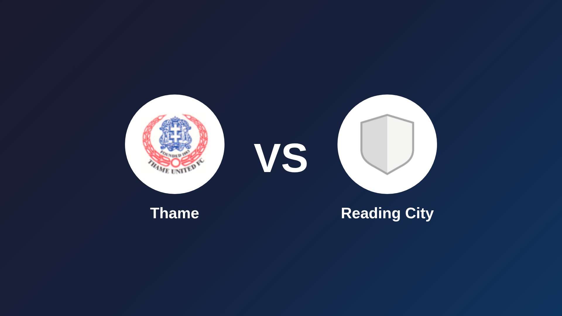 Thame vs Reading City