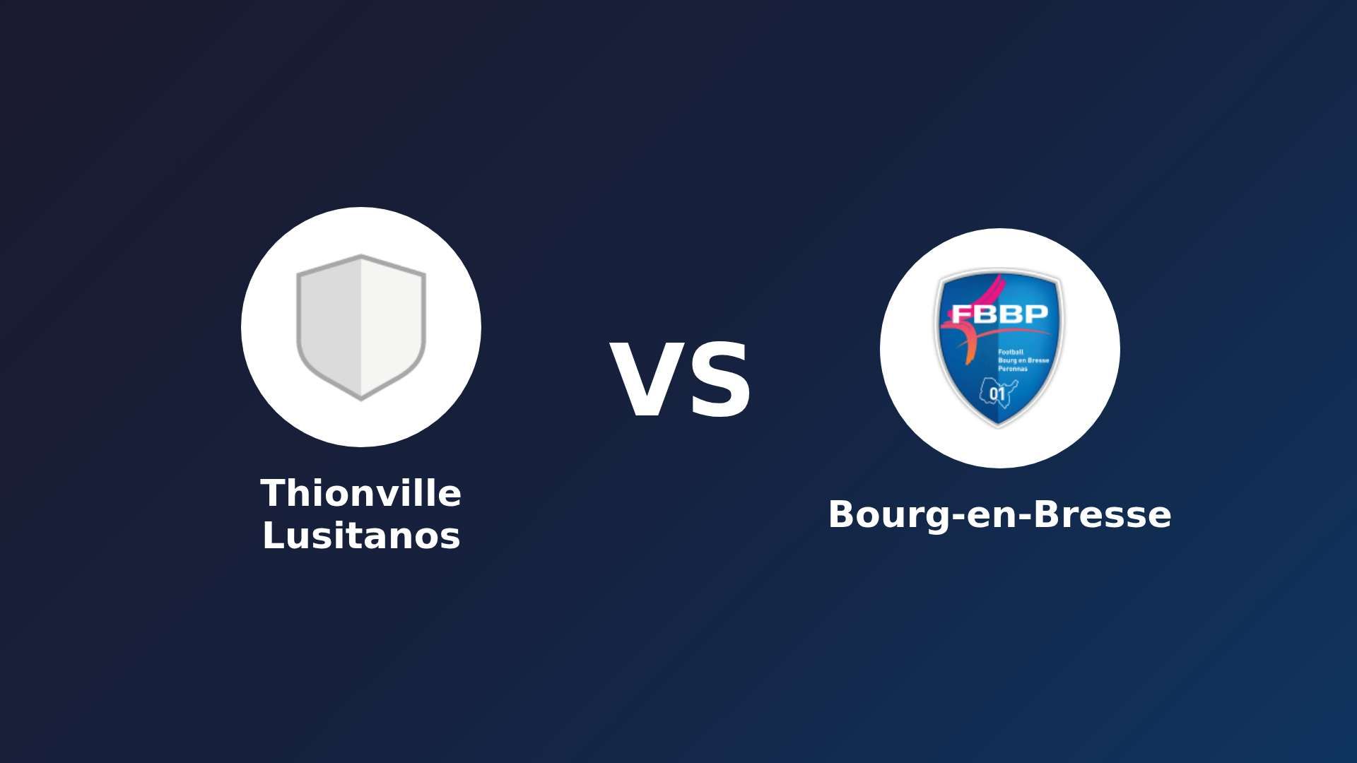 Thionville Lusitanos vs Bourg-en-Bresse