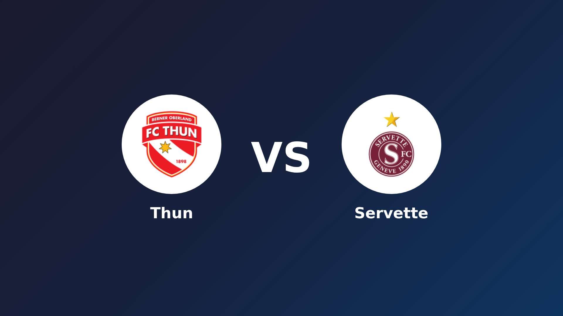 Thun vs Servette