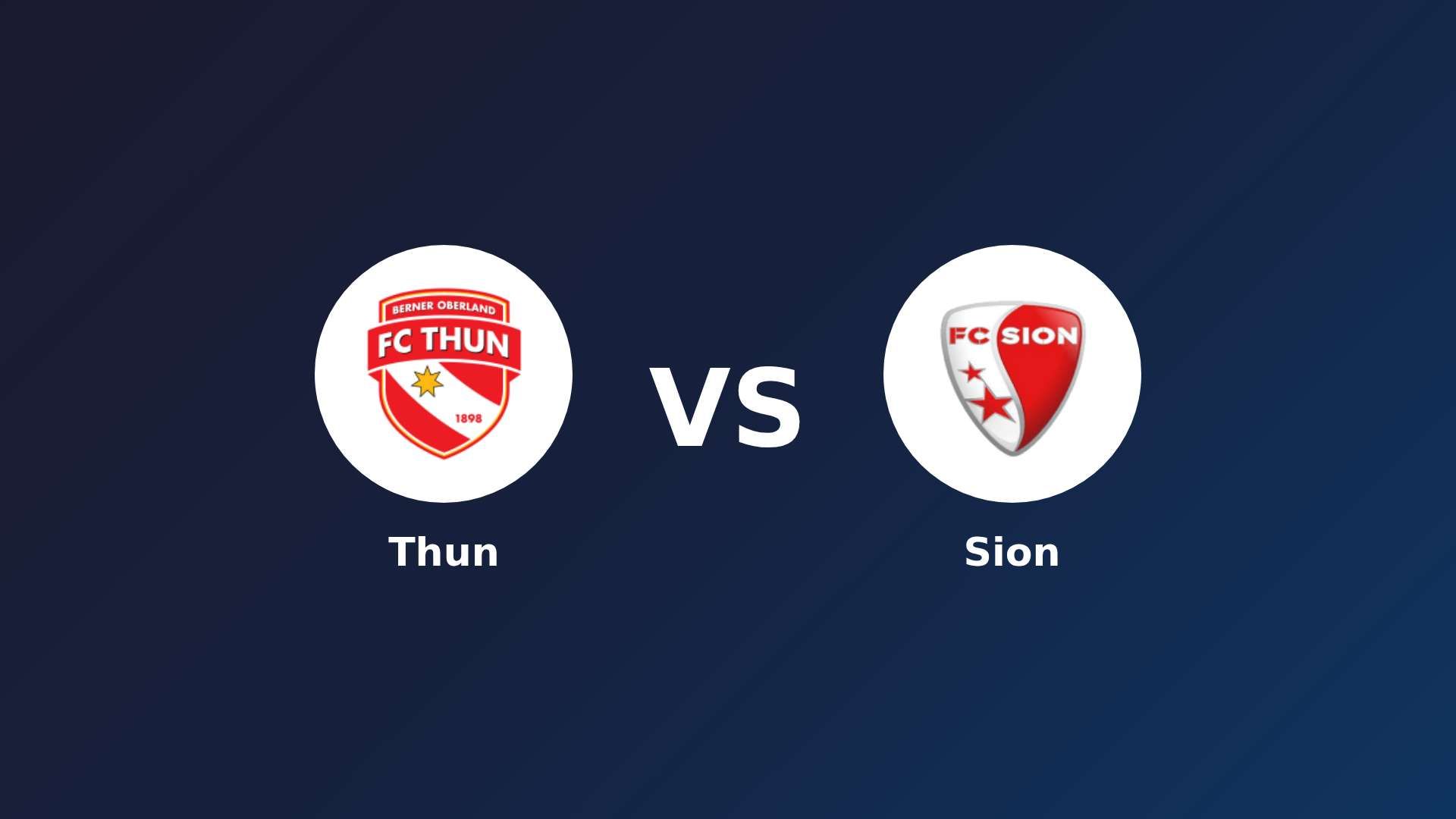 Thun vs Sion
