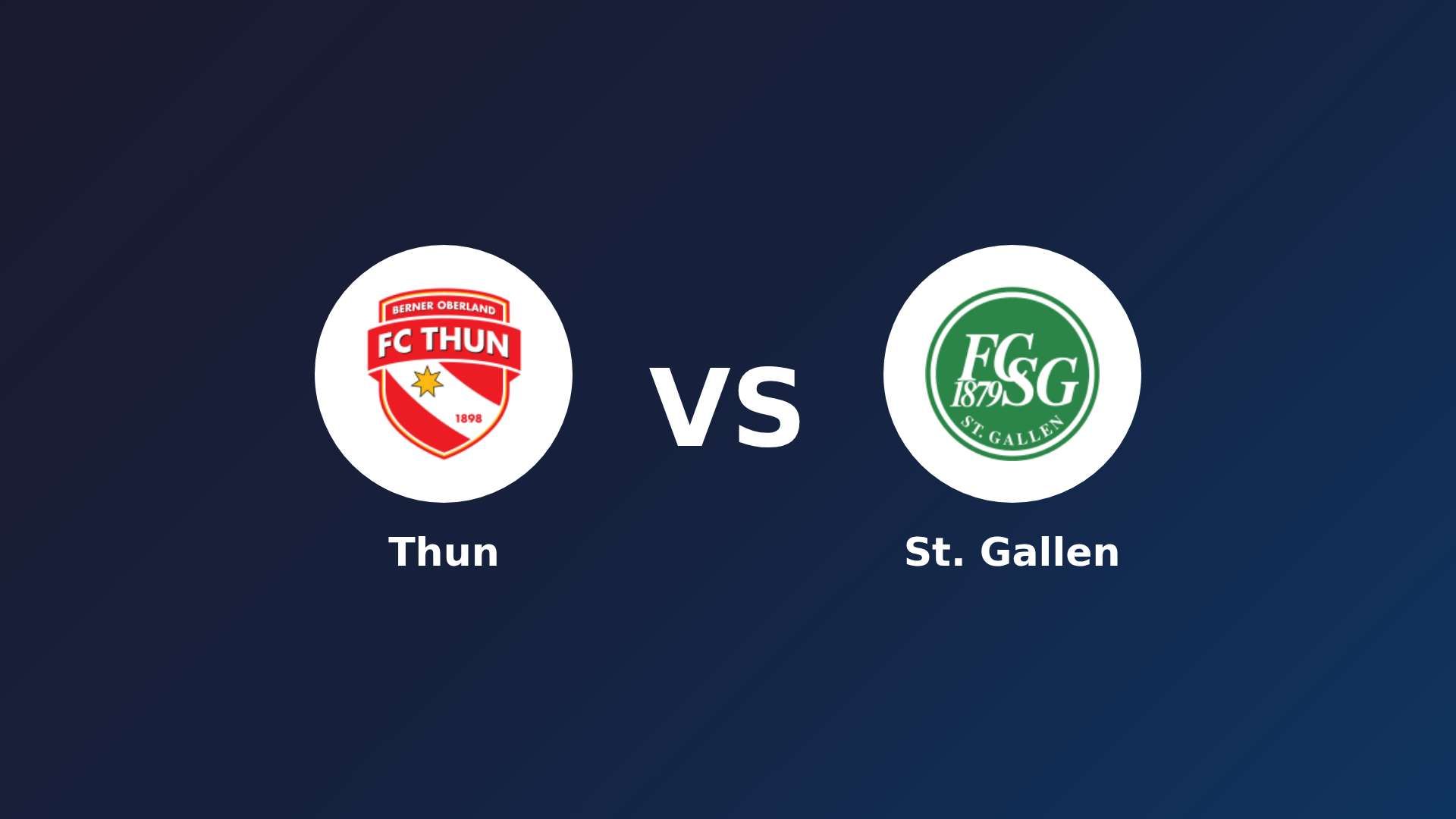 Thun vs St. Gallen