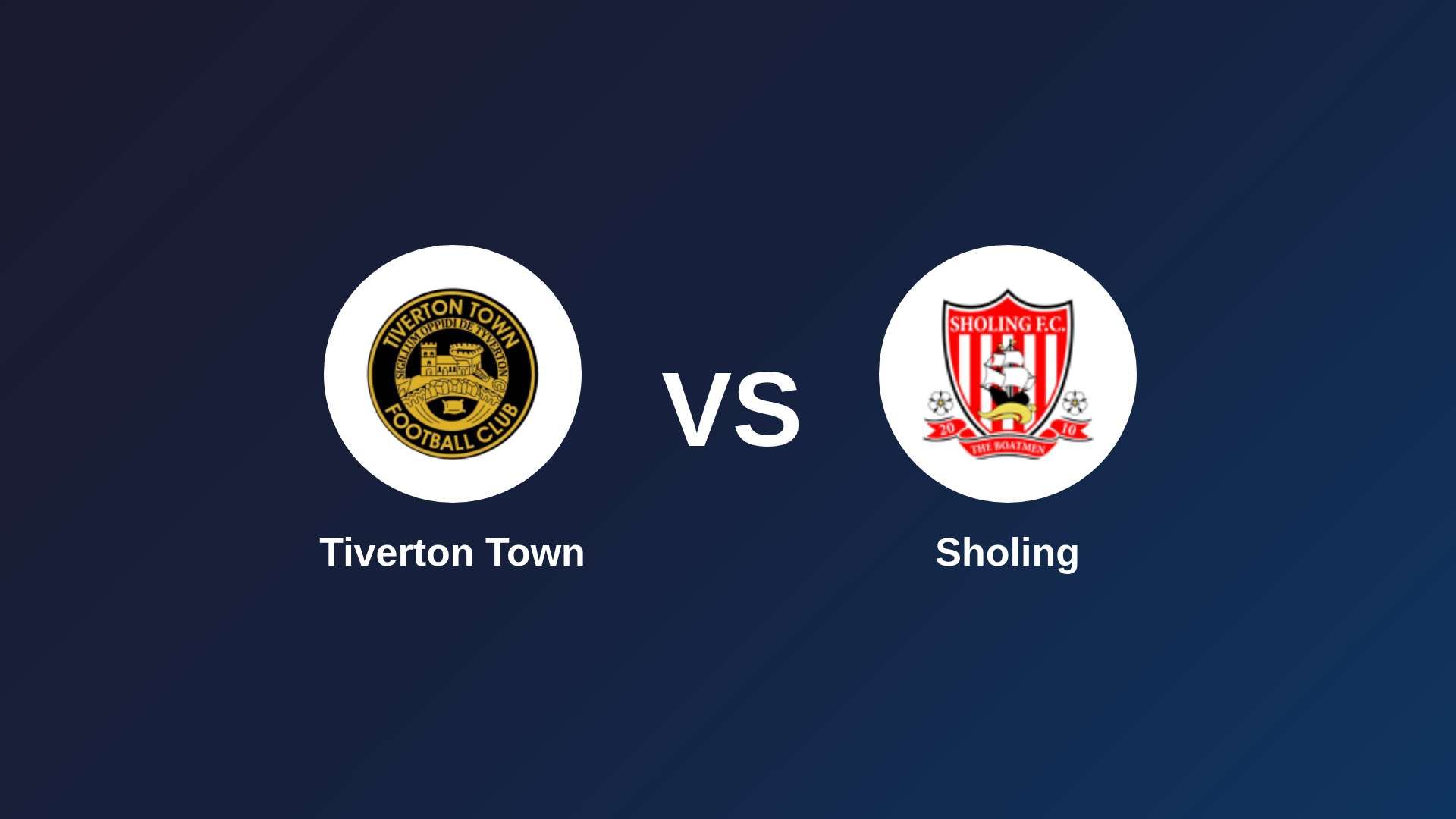 Tiverton Town vs Sholing