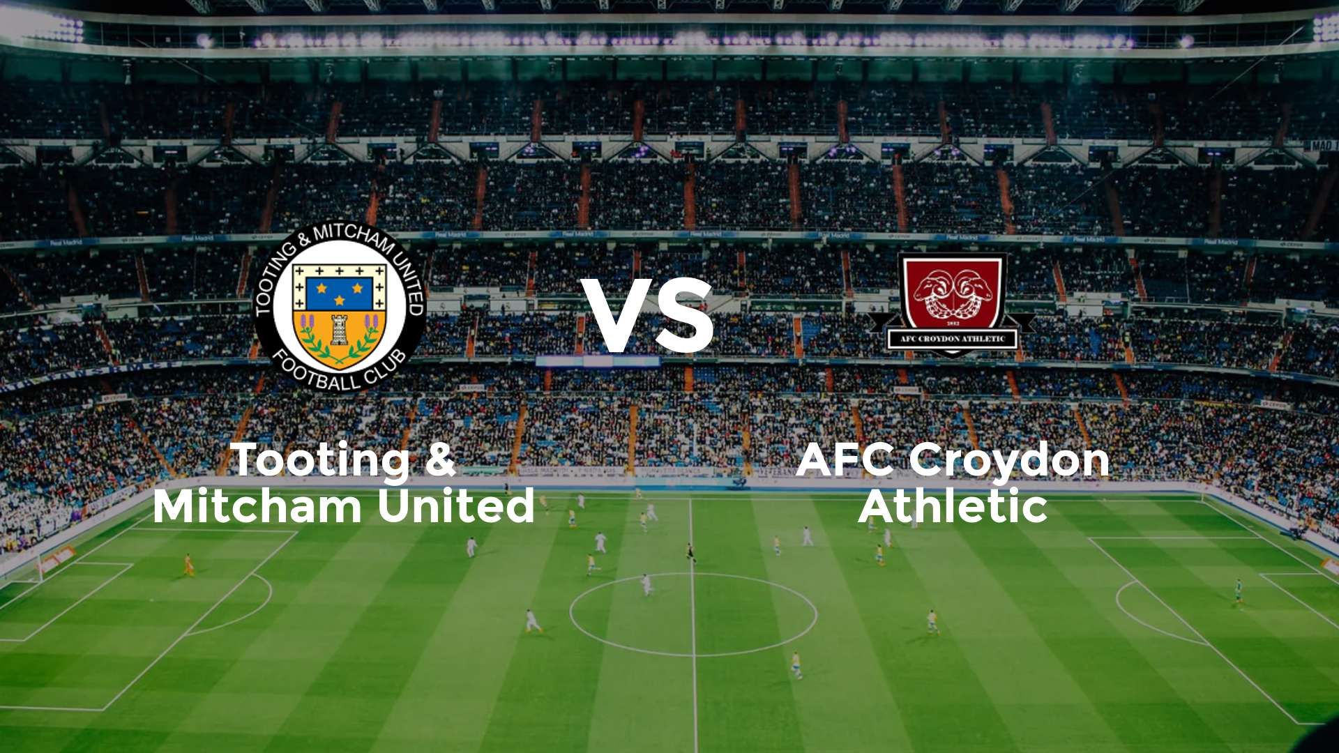 Tooting & Mitcham United vs AFC Croydon Athletic