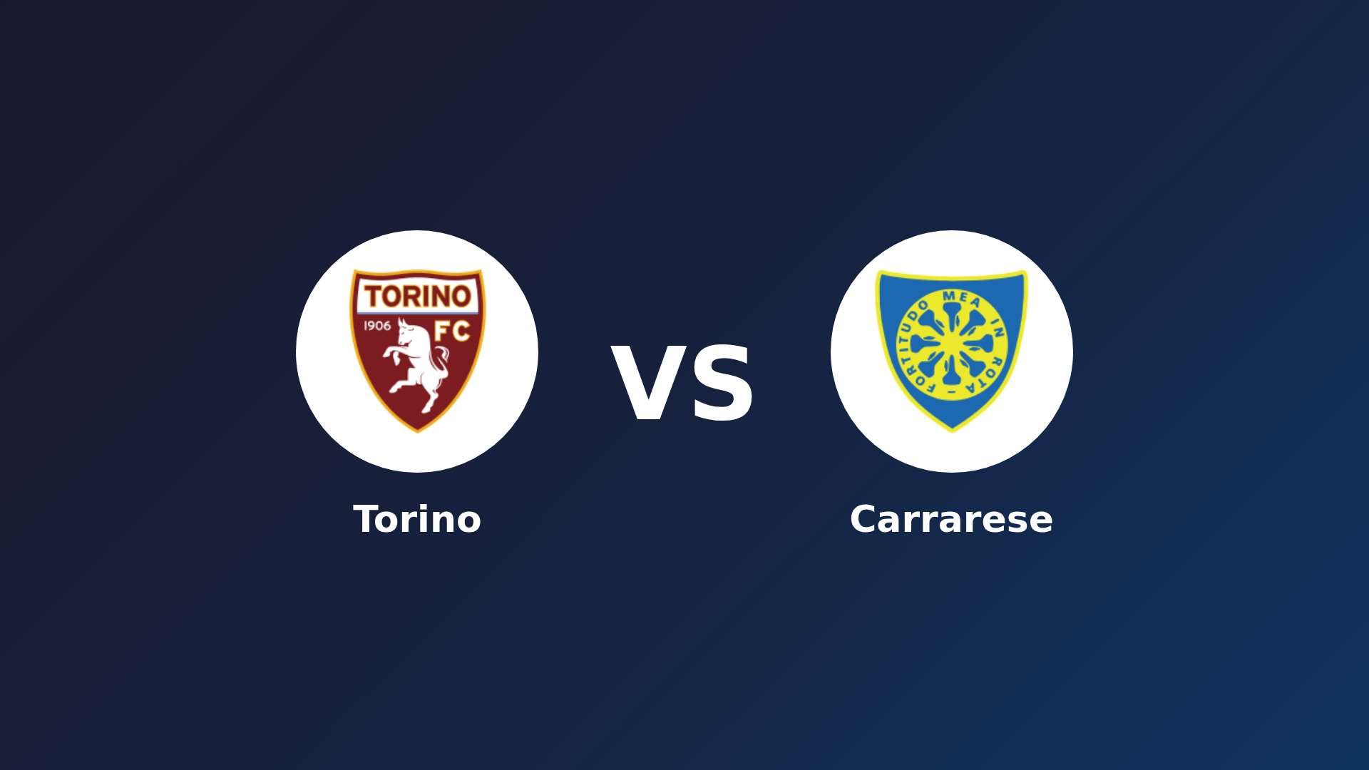 Torino vs Carrarese
