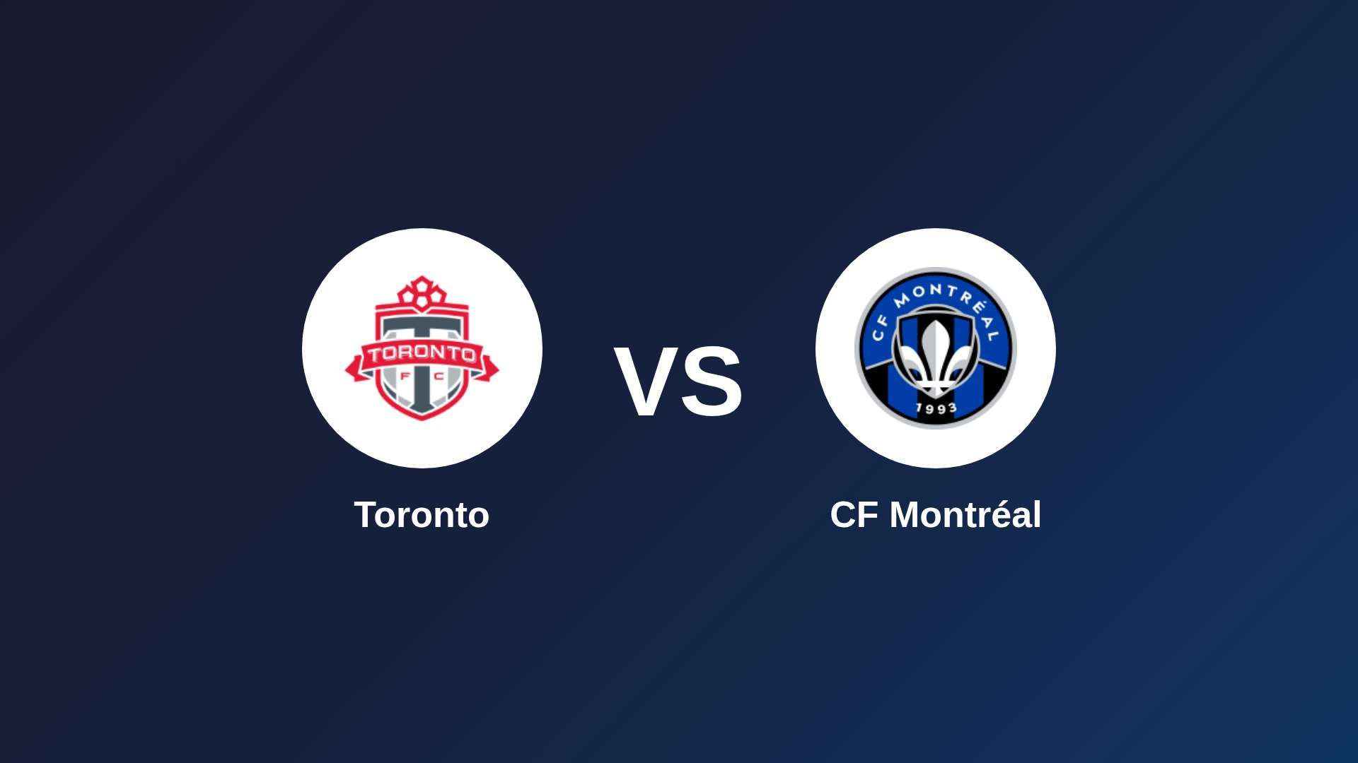 Toronto vs CF Montréal