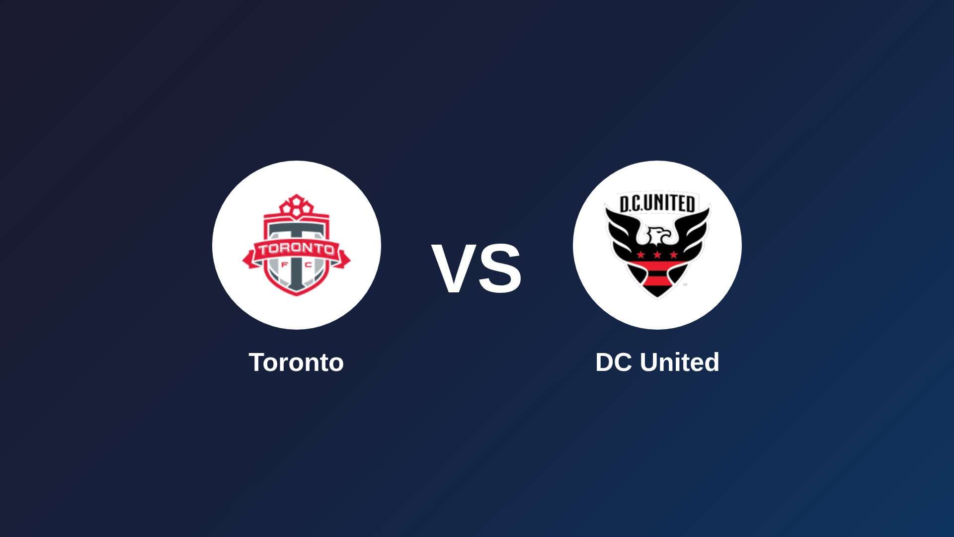 Toronto vs DC United
