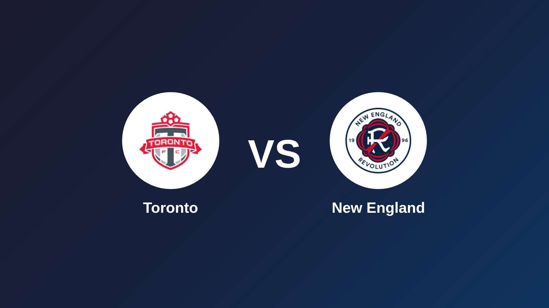 Toronto vs New England