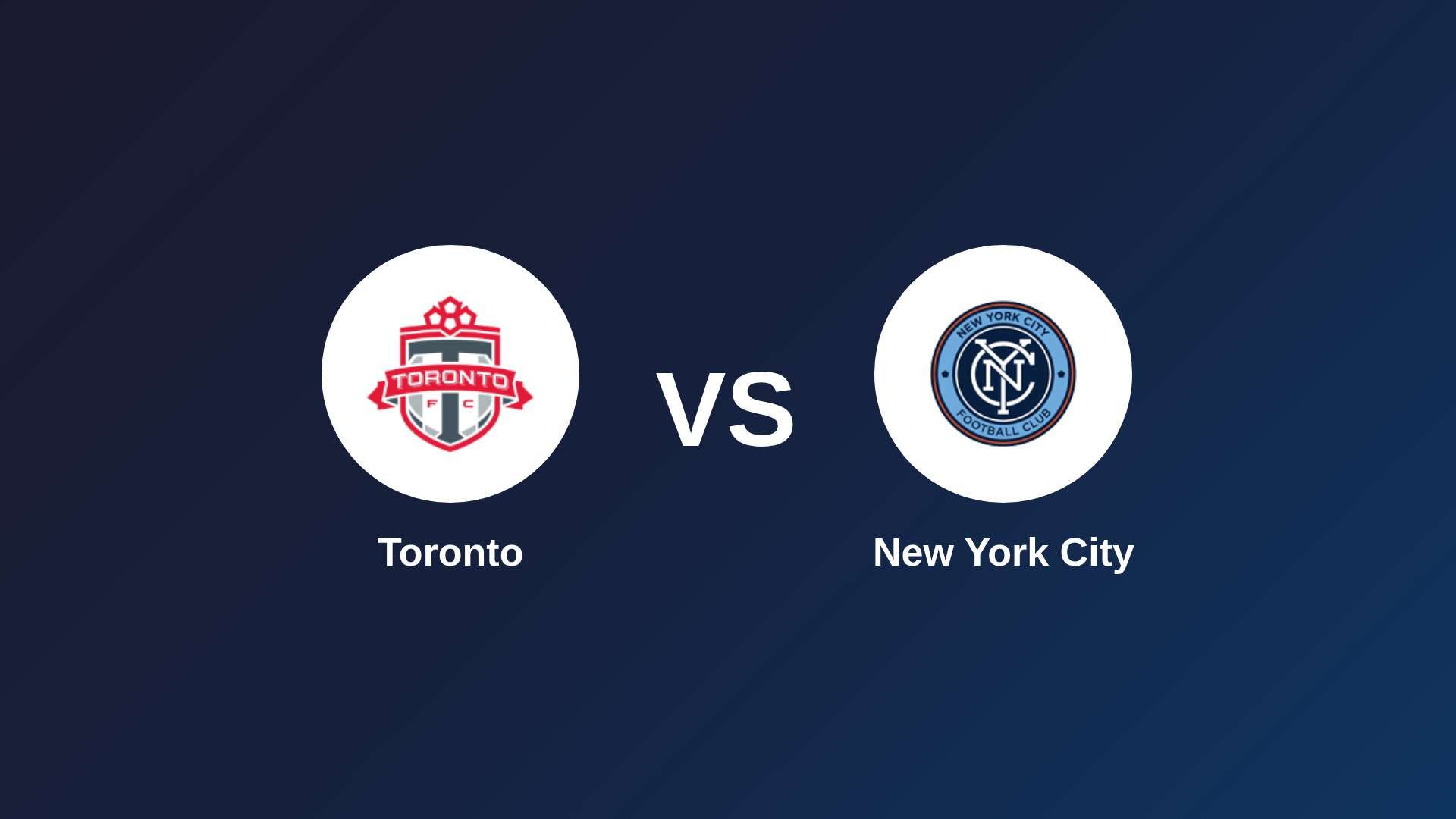 Toronto vs New York City