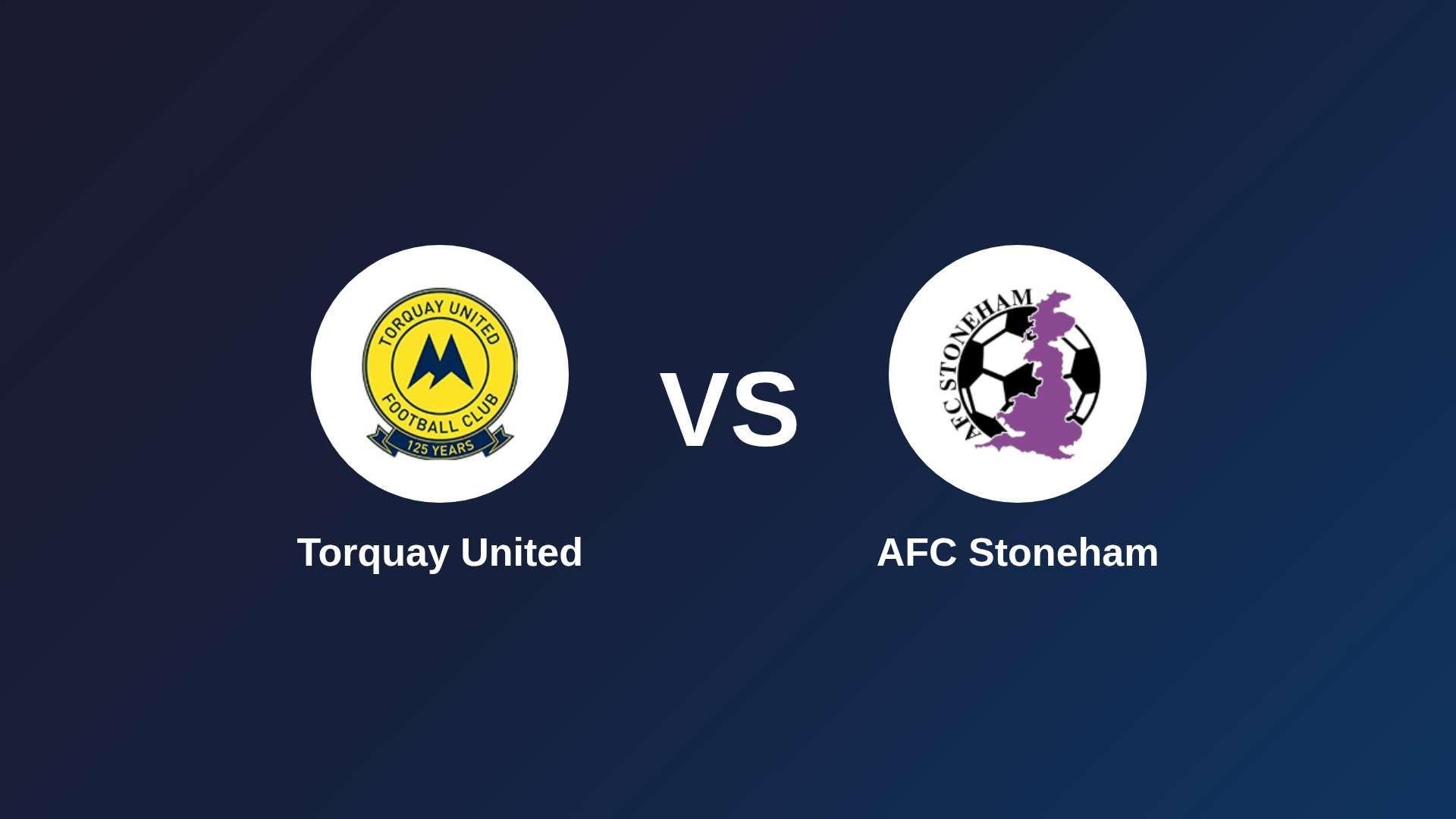 Torquay United vs AFC Stoneham
