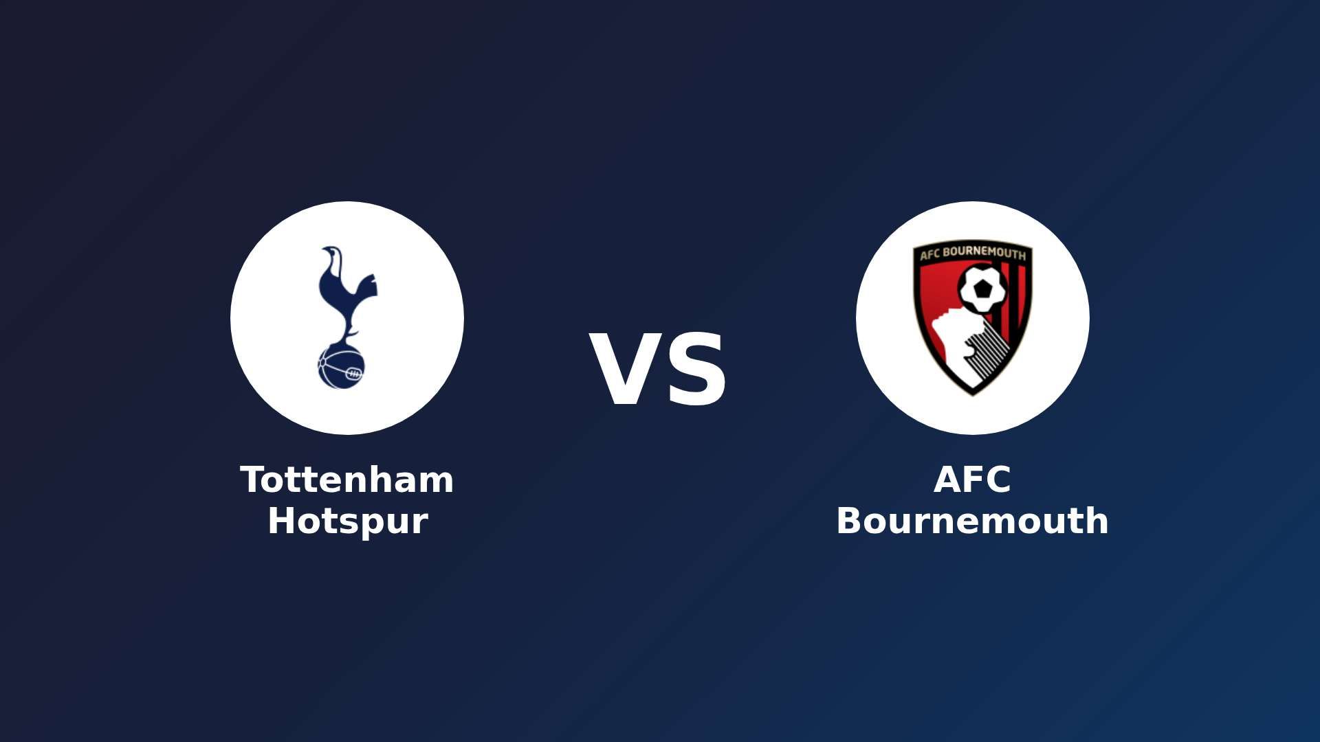 Tottenham Hotspur vs AFC Bournemouth