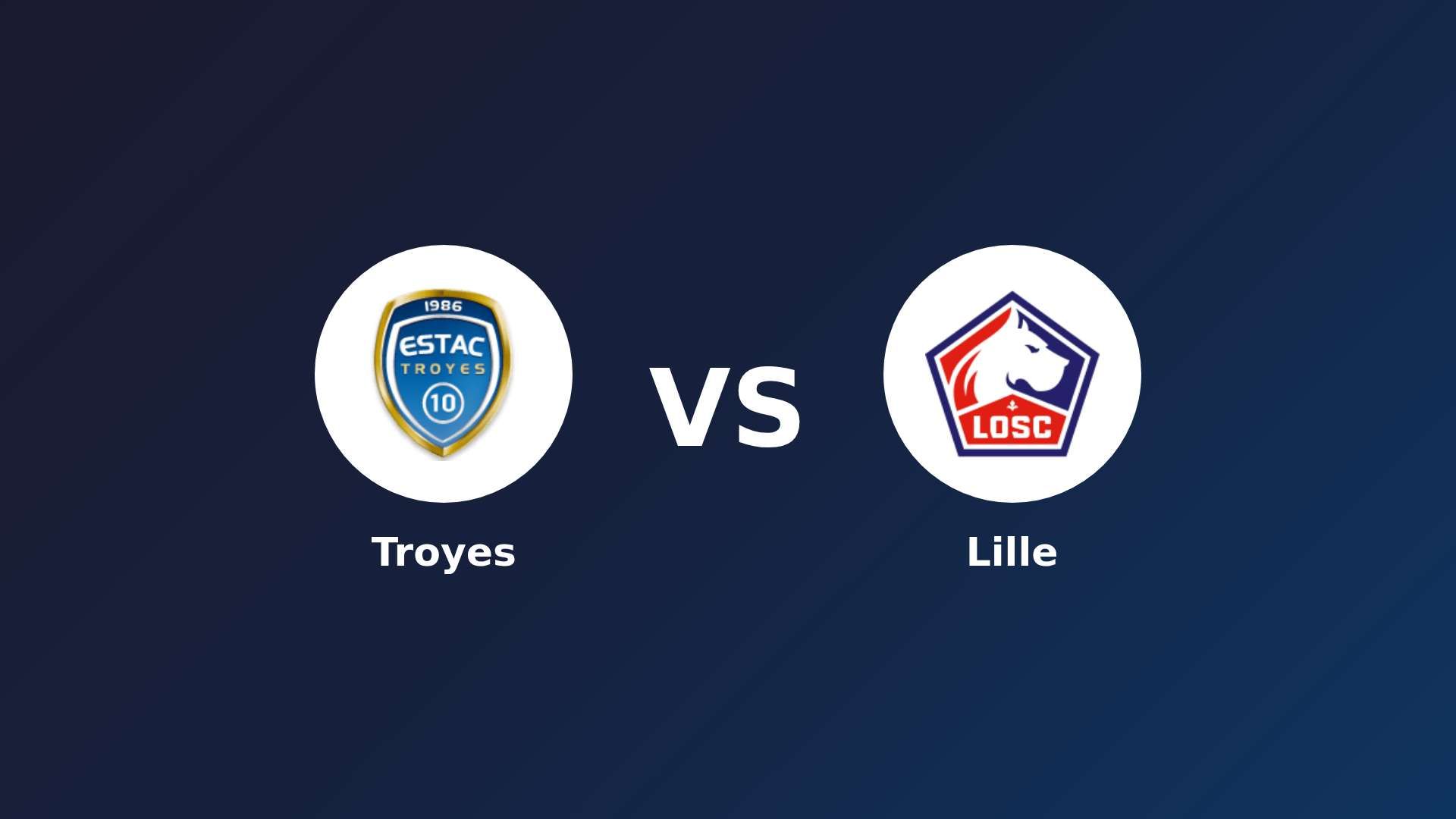 Troyes vs LOSC Lille