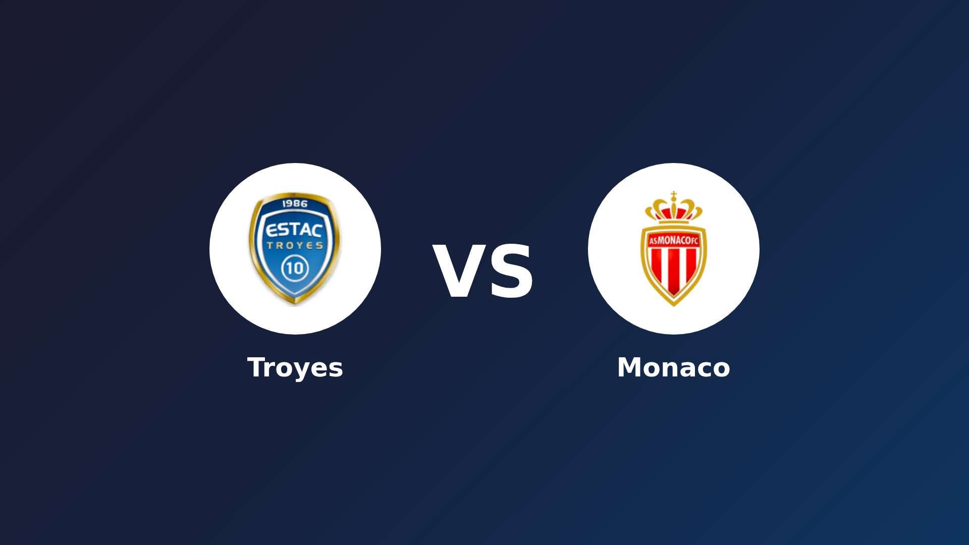 Troyes vs Monaco