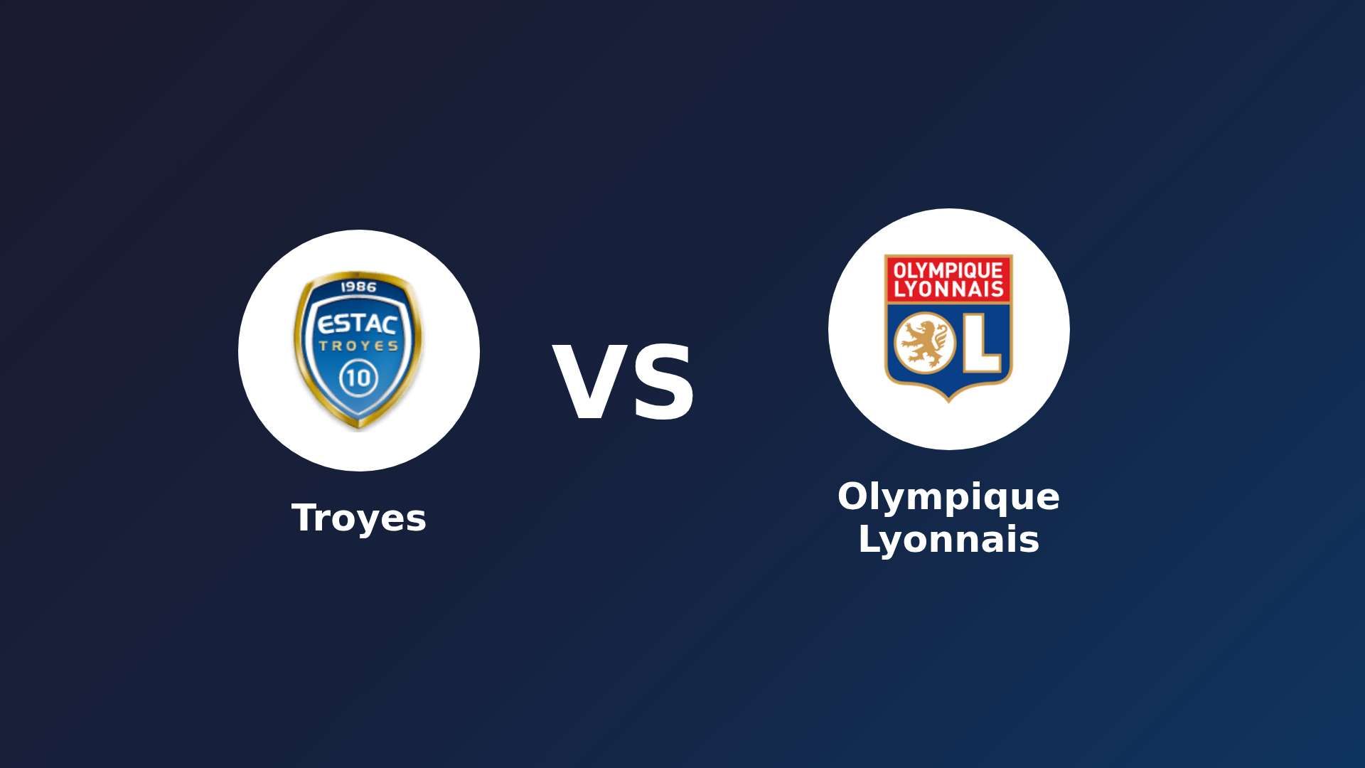 Troyes vs Olympique Lyonnais