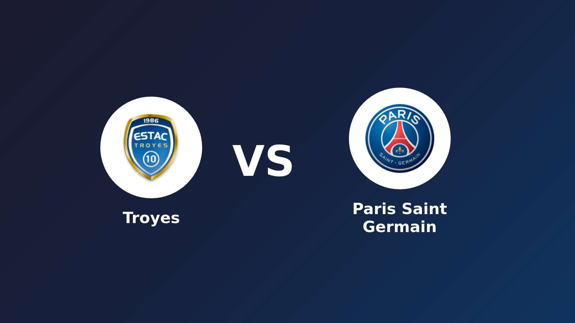 Troyes vs Paris Saint Germain