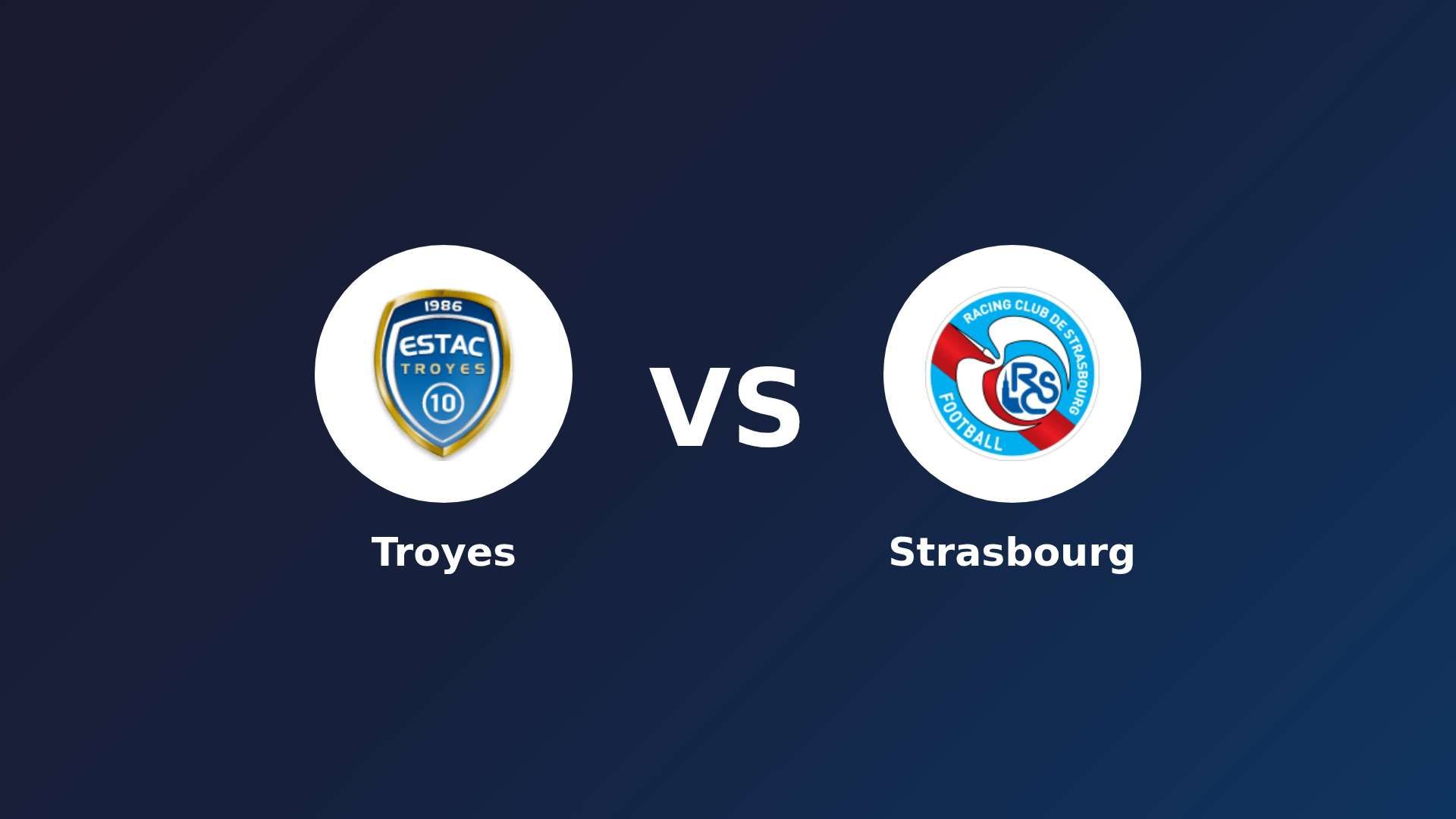 Troyes vs Strasbourg