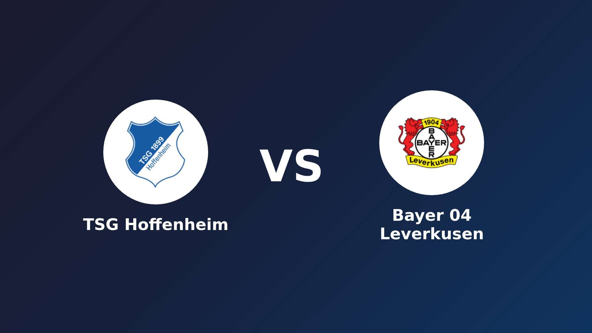 TSG Hoffenheim vs Bayer 04 Leverkusen